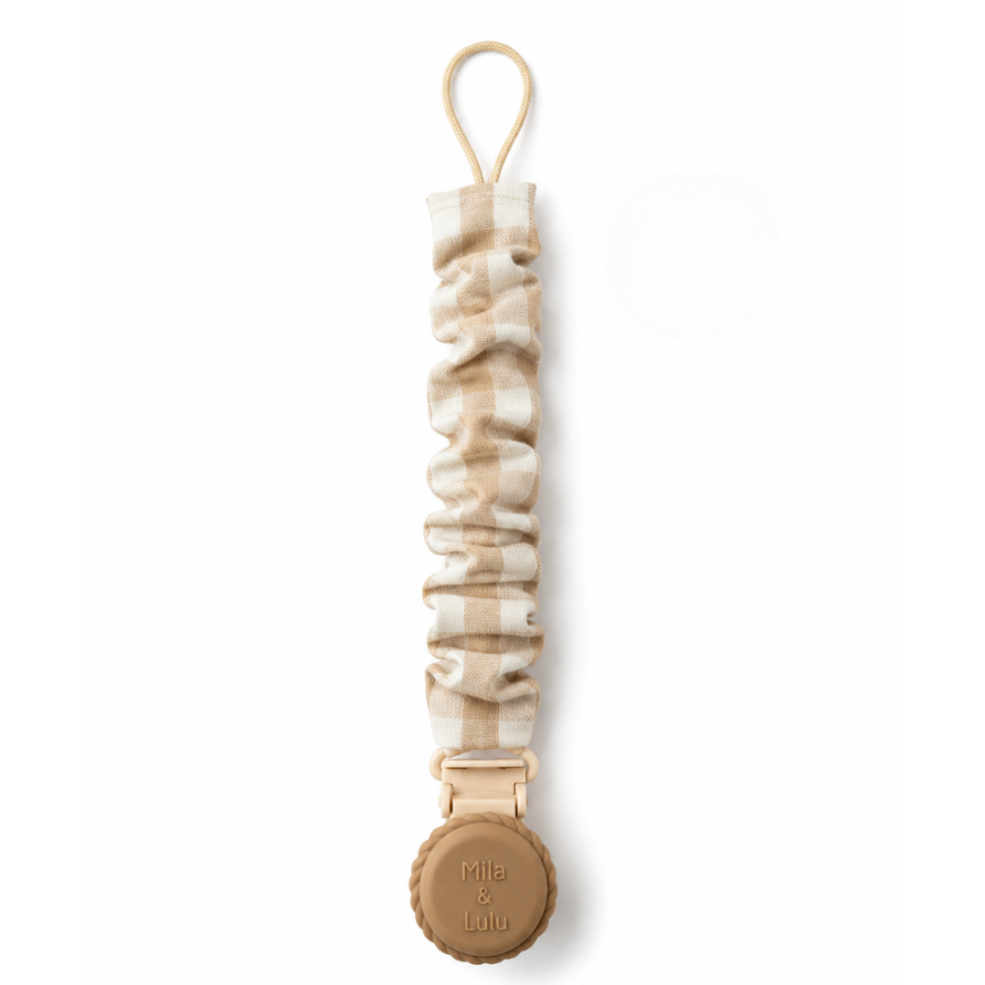 Metal-free Muslin Cotton And Silicone Pacifier Clips