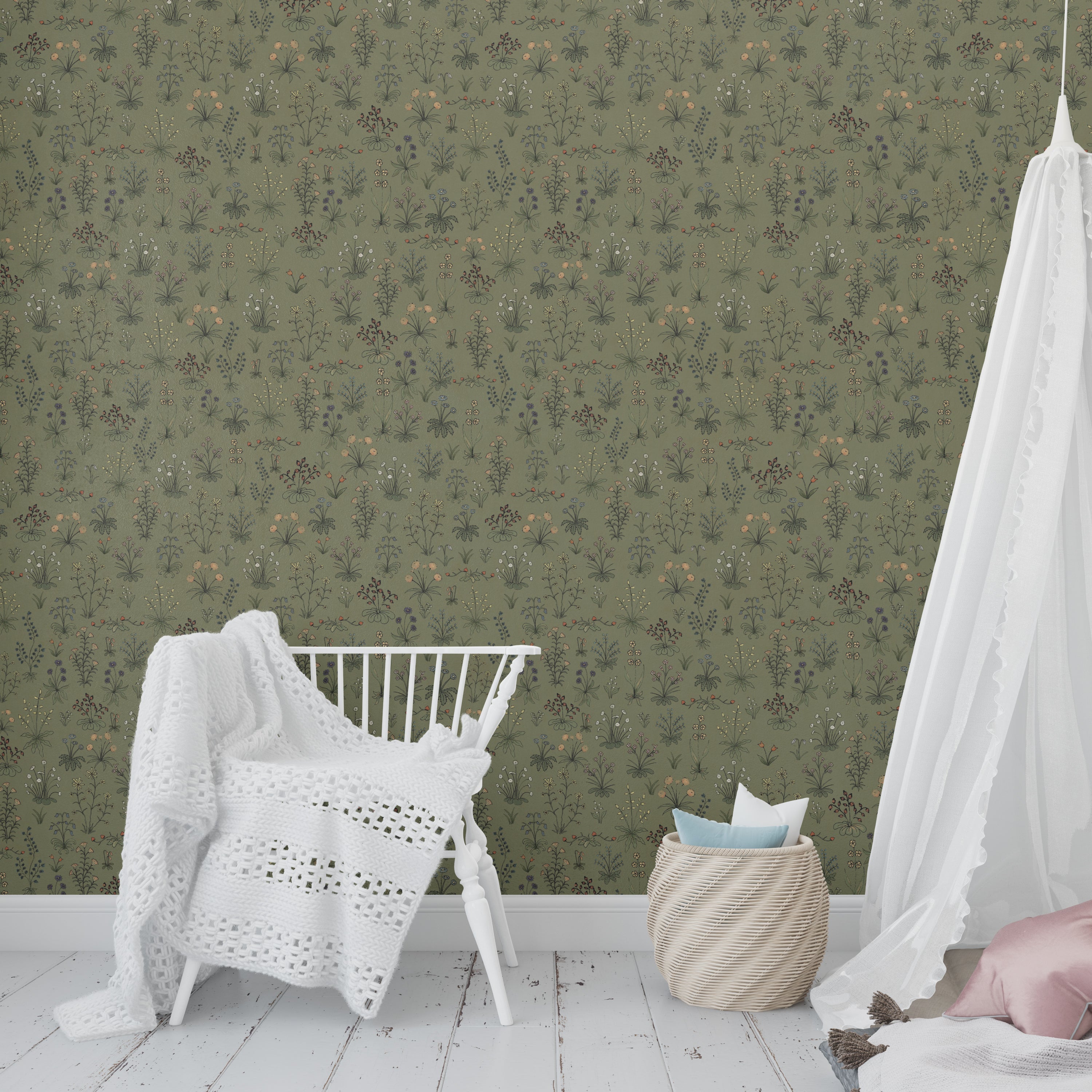 Evelyn Wallpaper By Karin Beatrice Levin