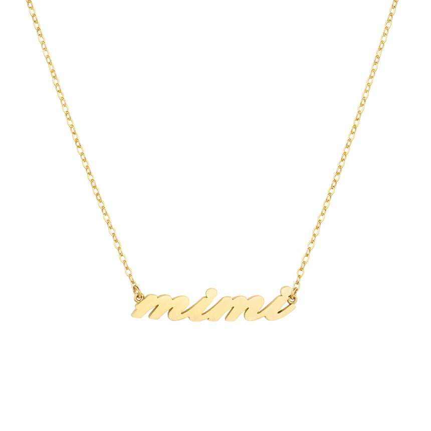 Mimi Script Necklace