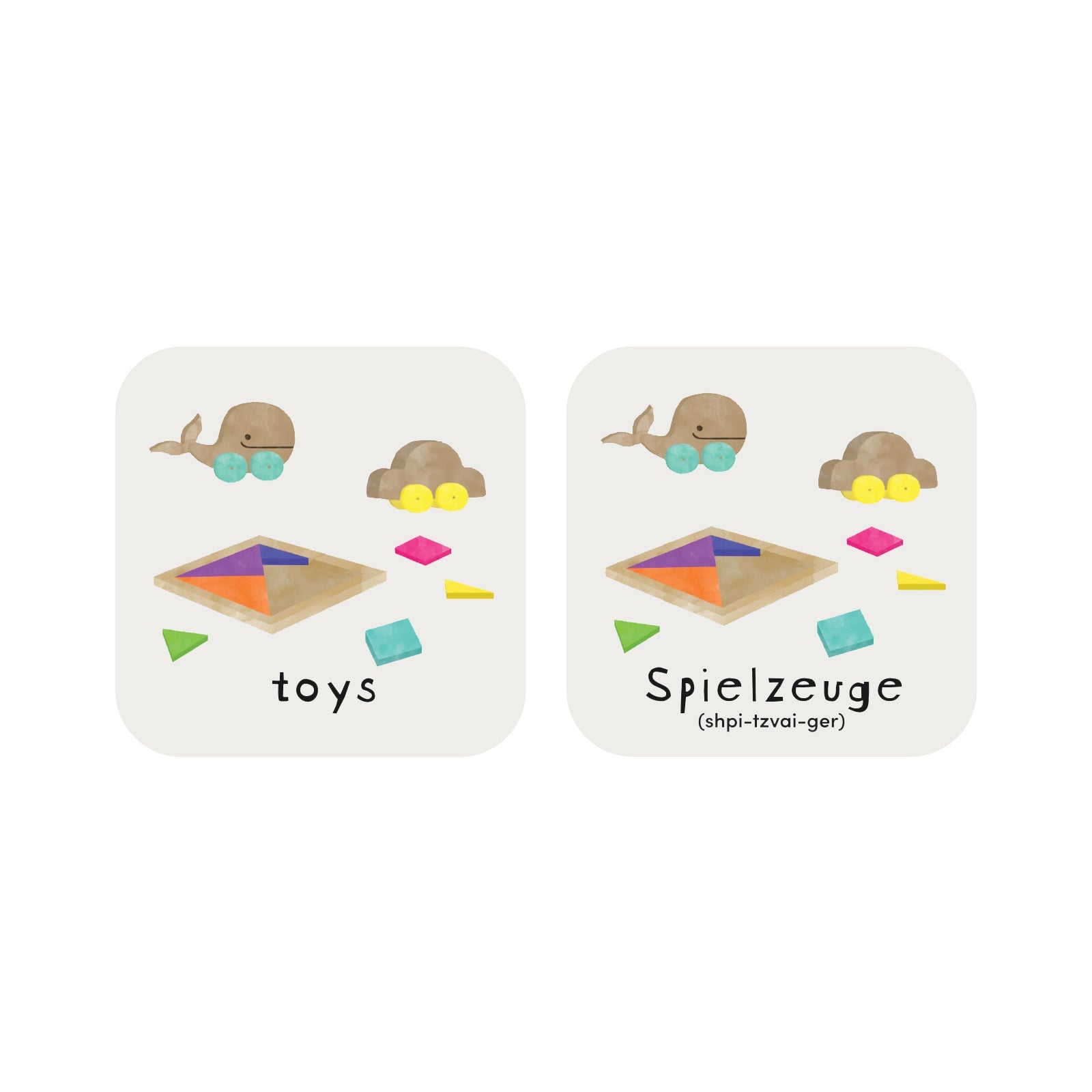 Minilingo, English/german Flashcards