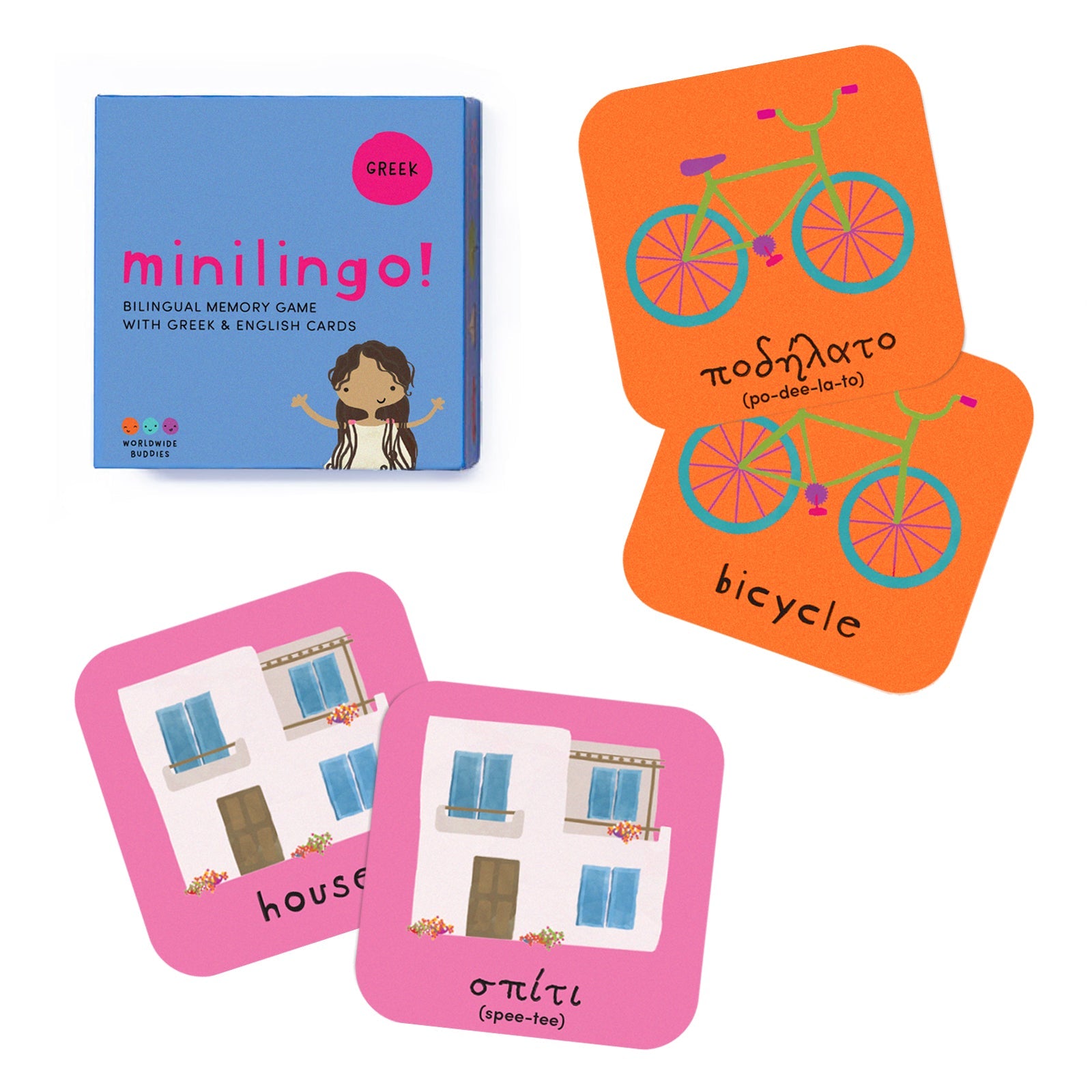 Minilingo, English/greek Flashcards