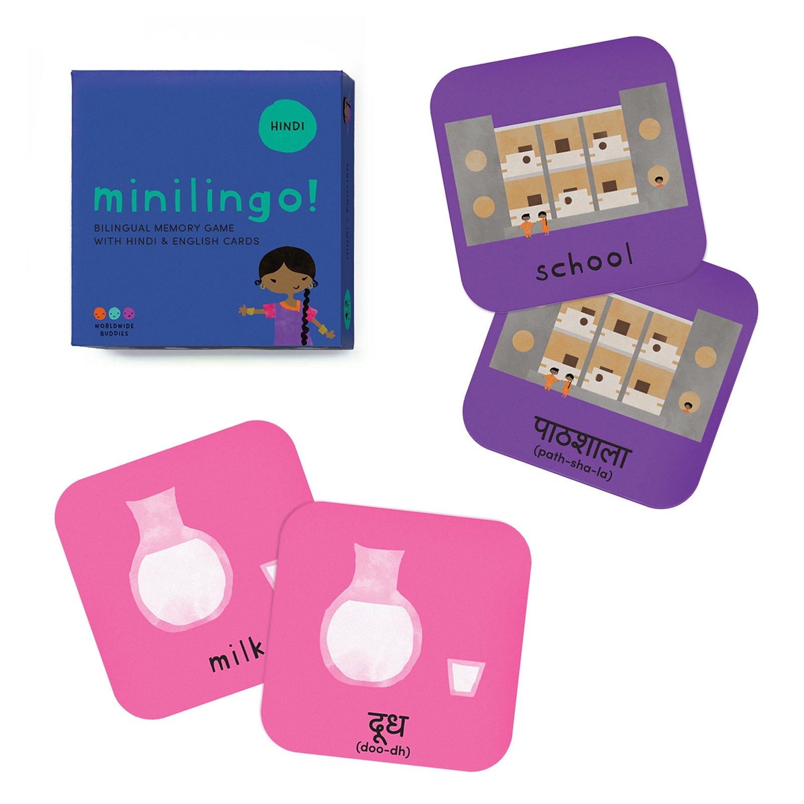 Minilingo, English/hindi Flashcards