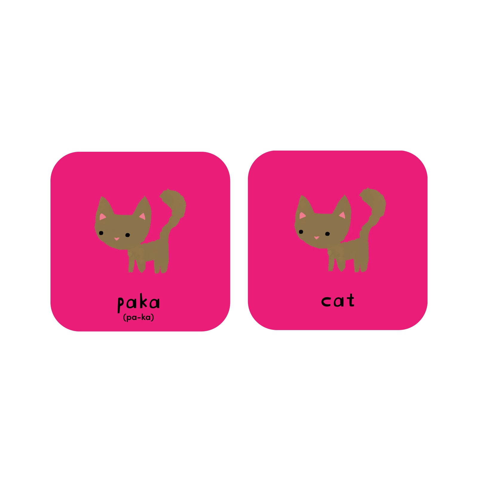 Minilingo, English/swahili Flashcards