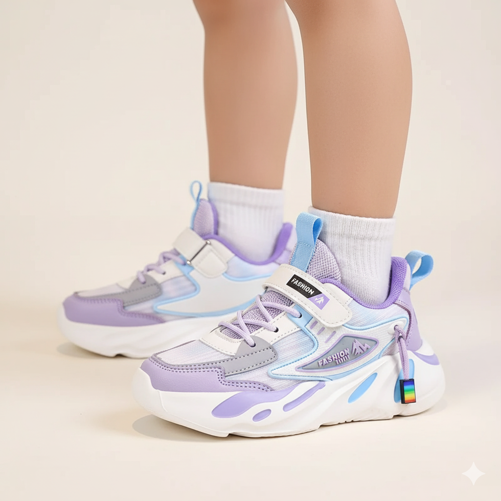 Breathable Mesh Running Sneakers Ages 4-12