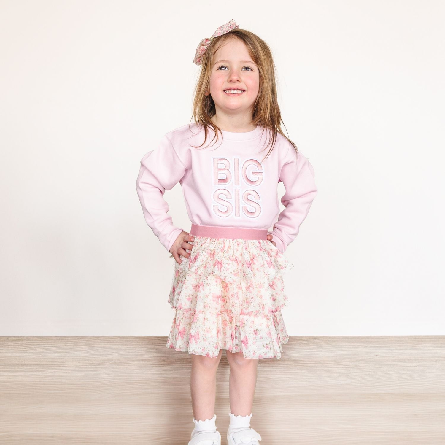 Big Sis Embroidered Patch Sweatshirt