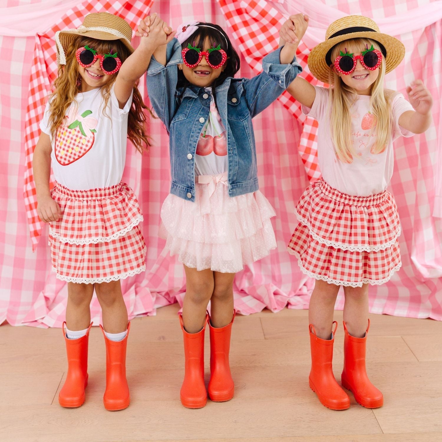 Strawberry Patchwork Short Sleeve T-shirt