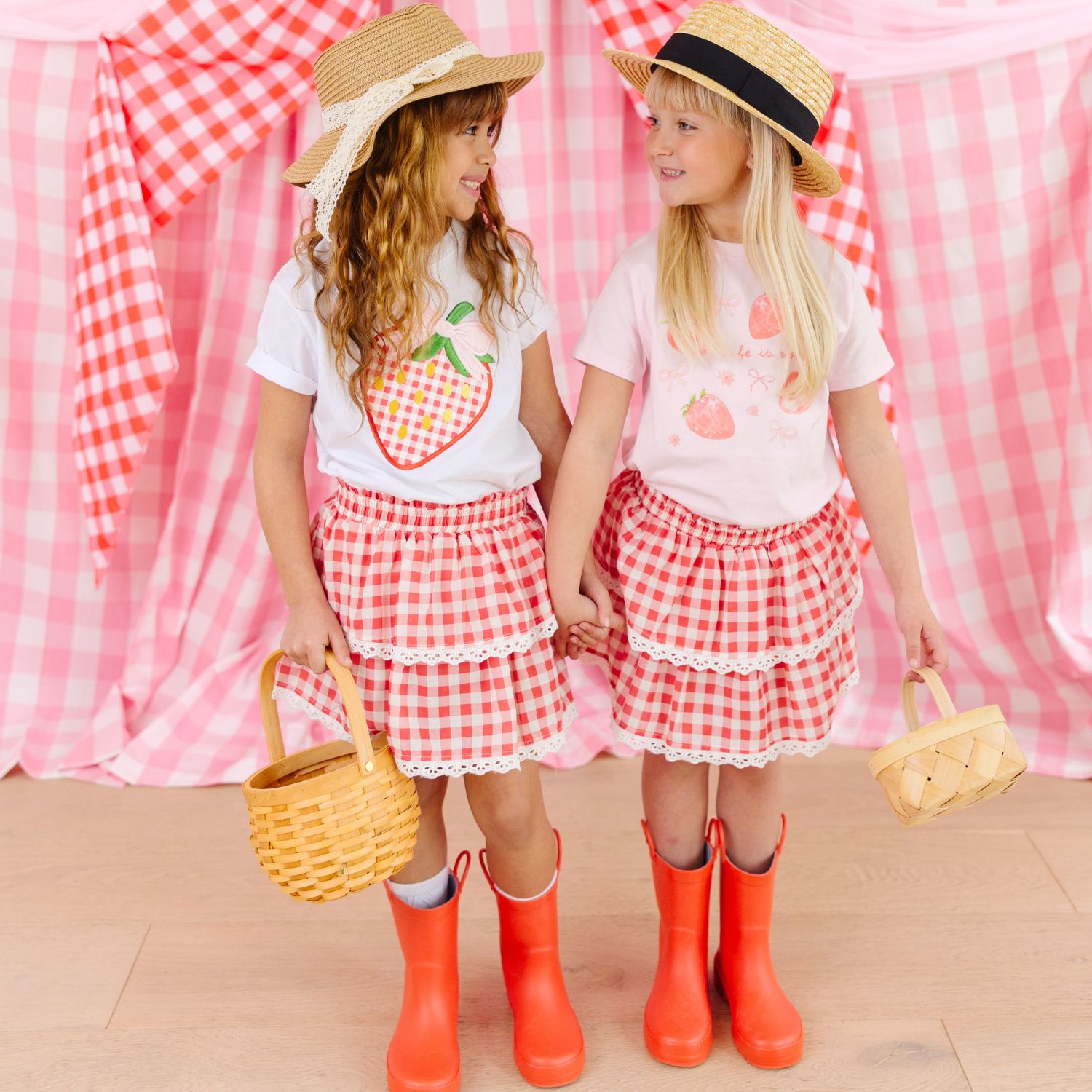 Strawberry Patchwork Short Sleeve T-shirt