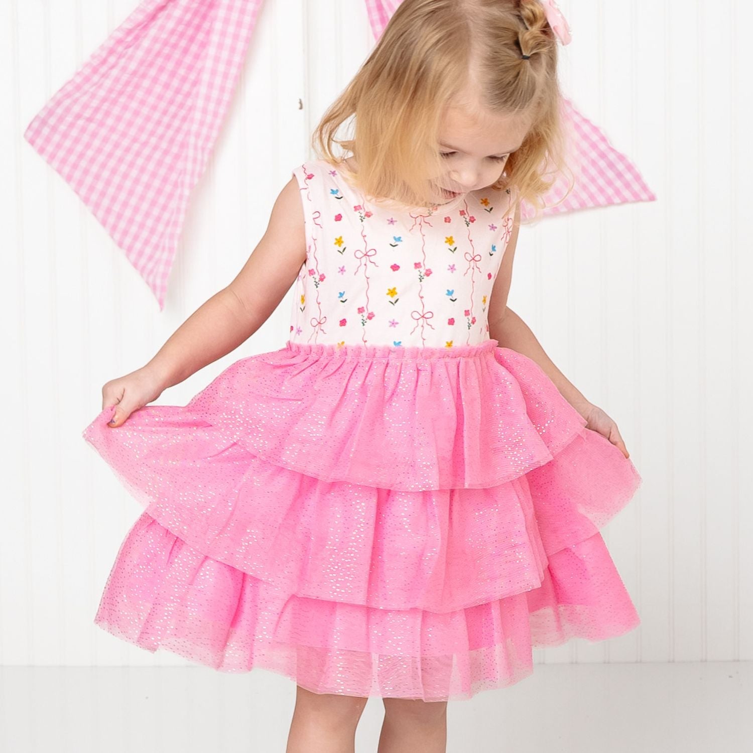 Peony Floral Tank Tutu Dress