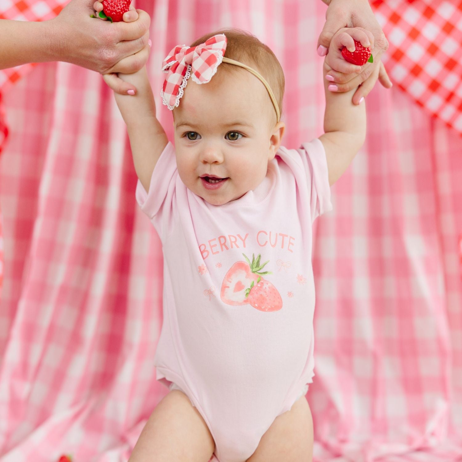 Berry Cute Strawberry Short Sleeve Romper