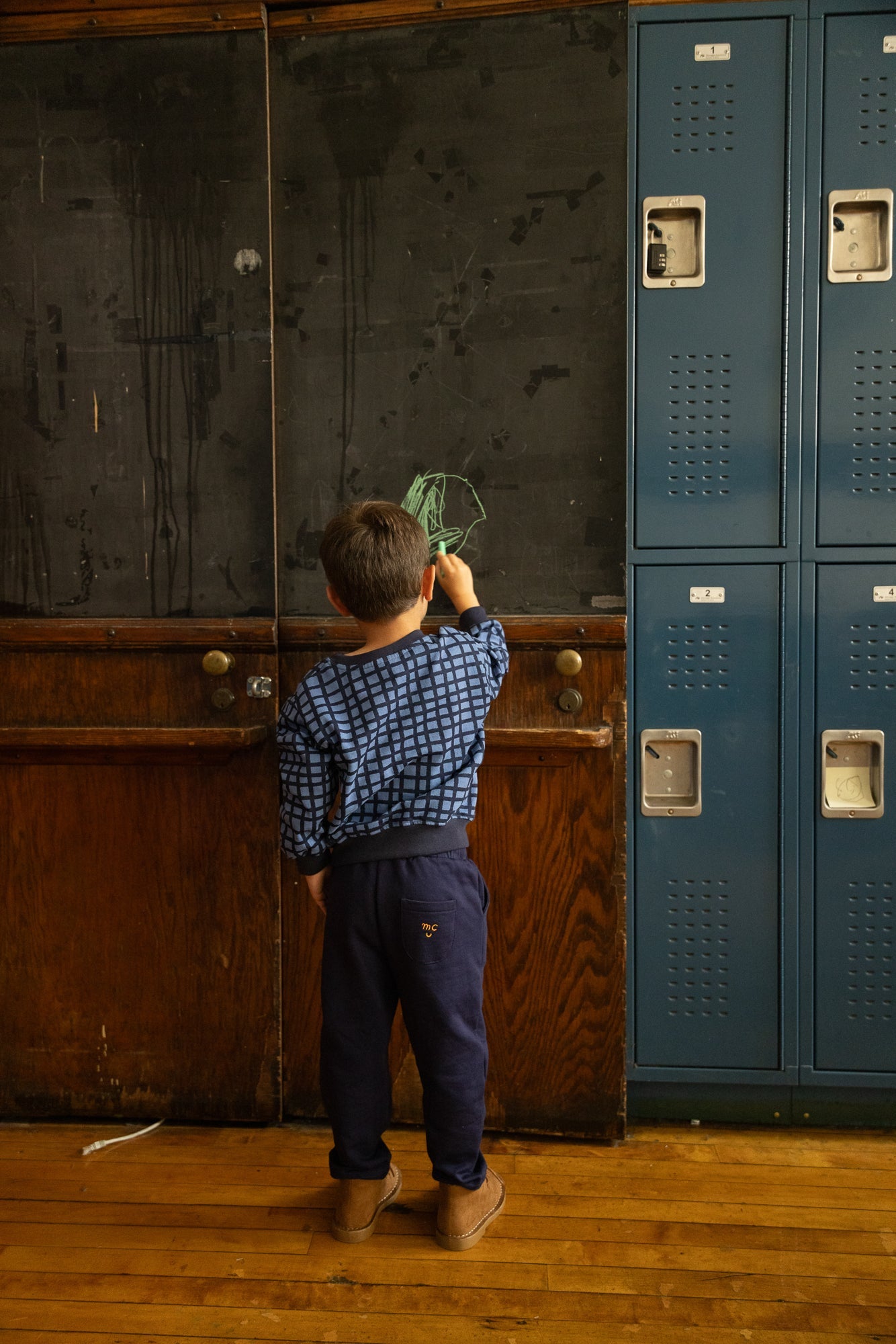 Recycled Cotton Navy Jogger