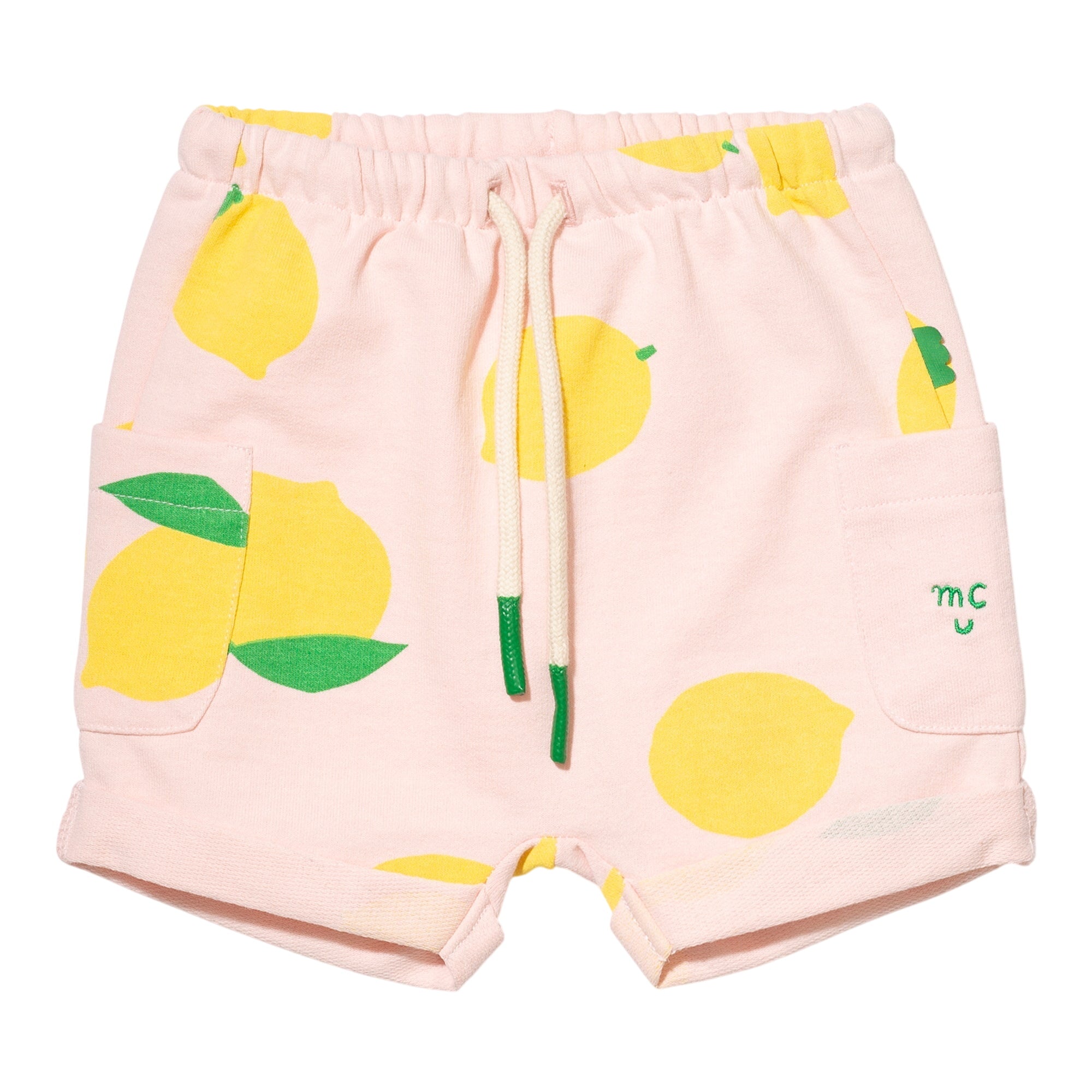 Recycled Cotton Lemon Baby Short
