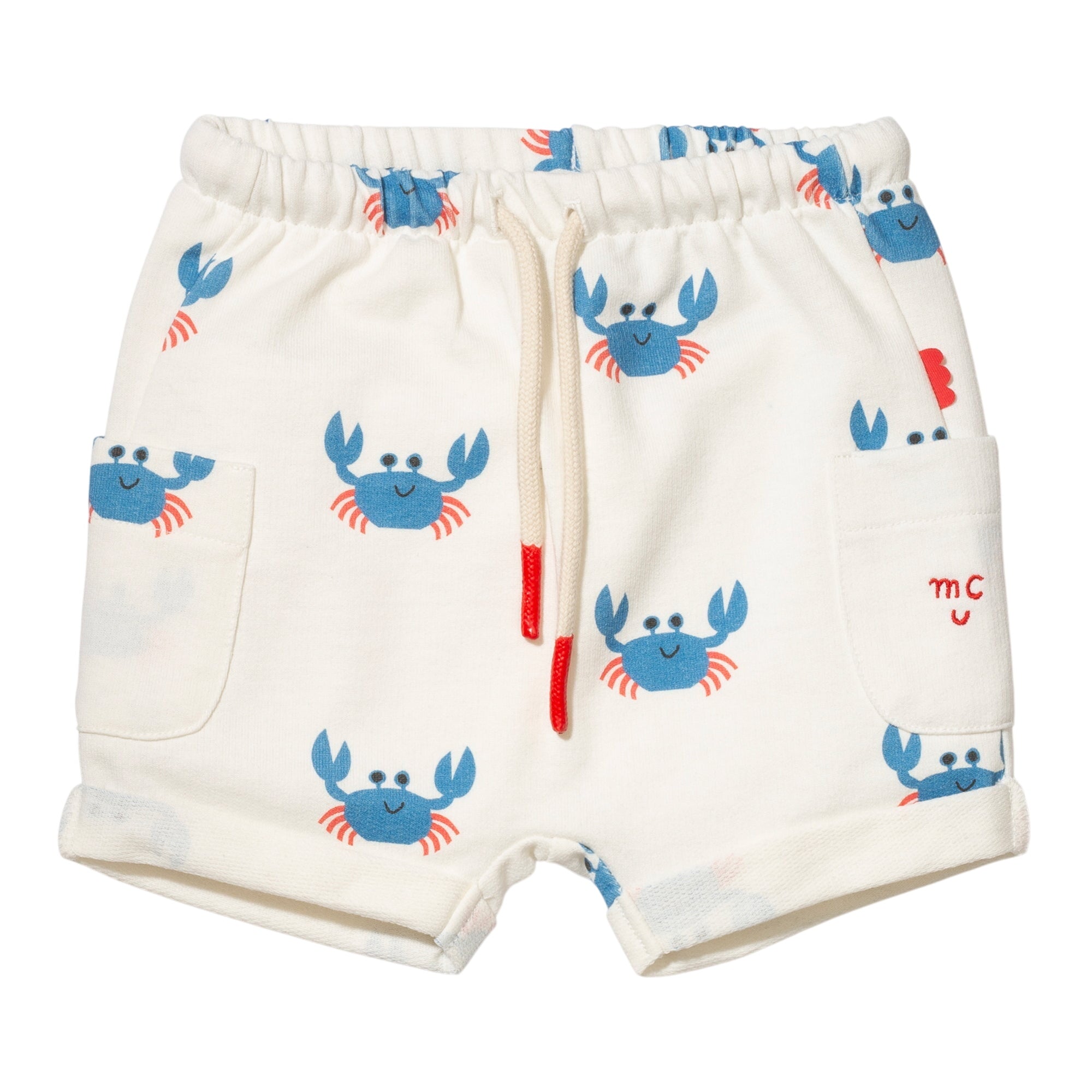Recycled Cotton Crab Baby Short