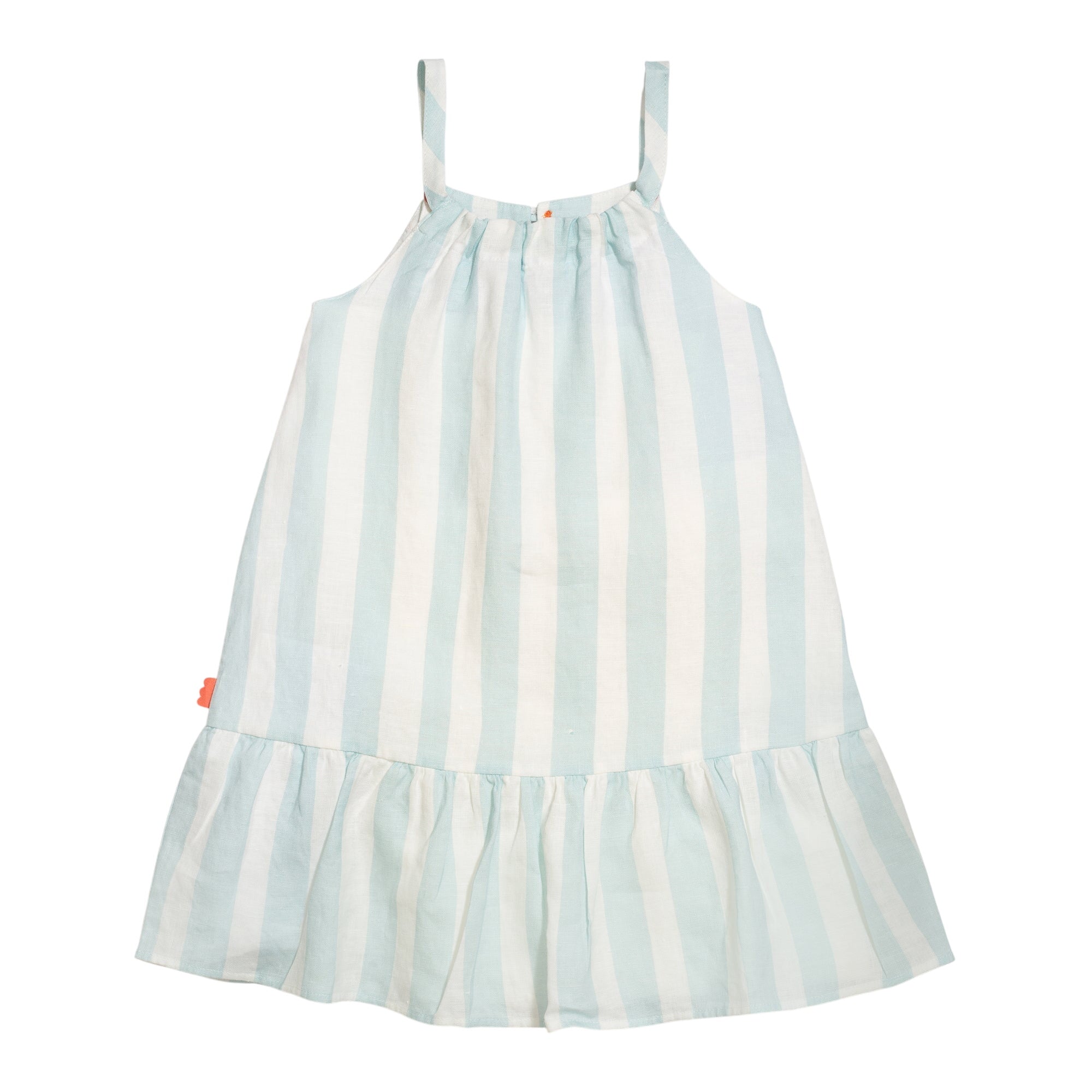 Linen Cabana Stripe Strappy Kid Dress