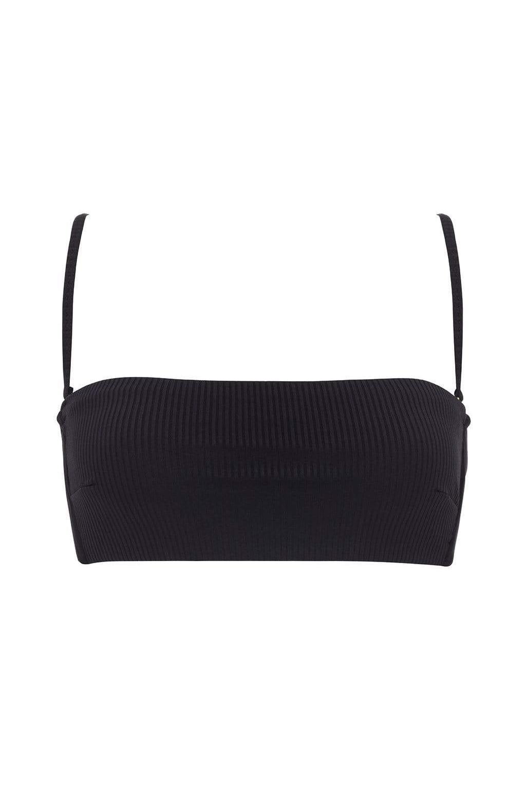 Black Rib Summer Bikini Top