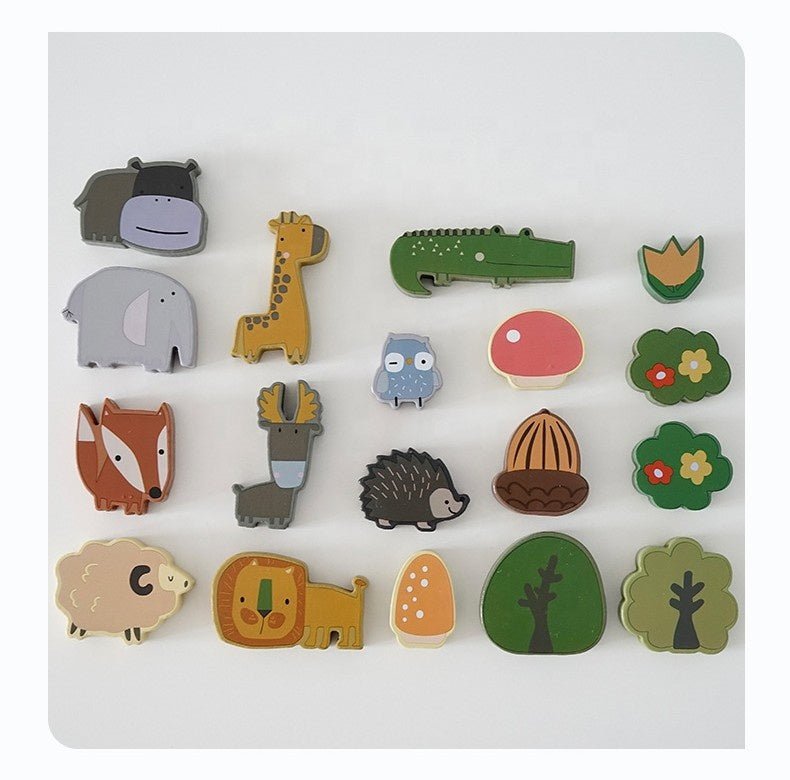 Wooden Animal Stacking Blocks: Montessori Balancing Toy For Creative Play