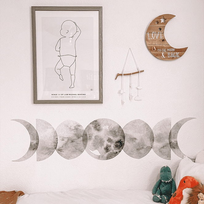Moon Phases Wall Decal