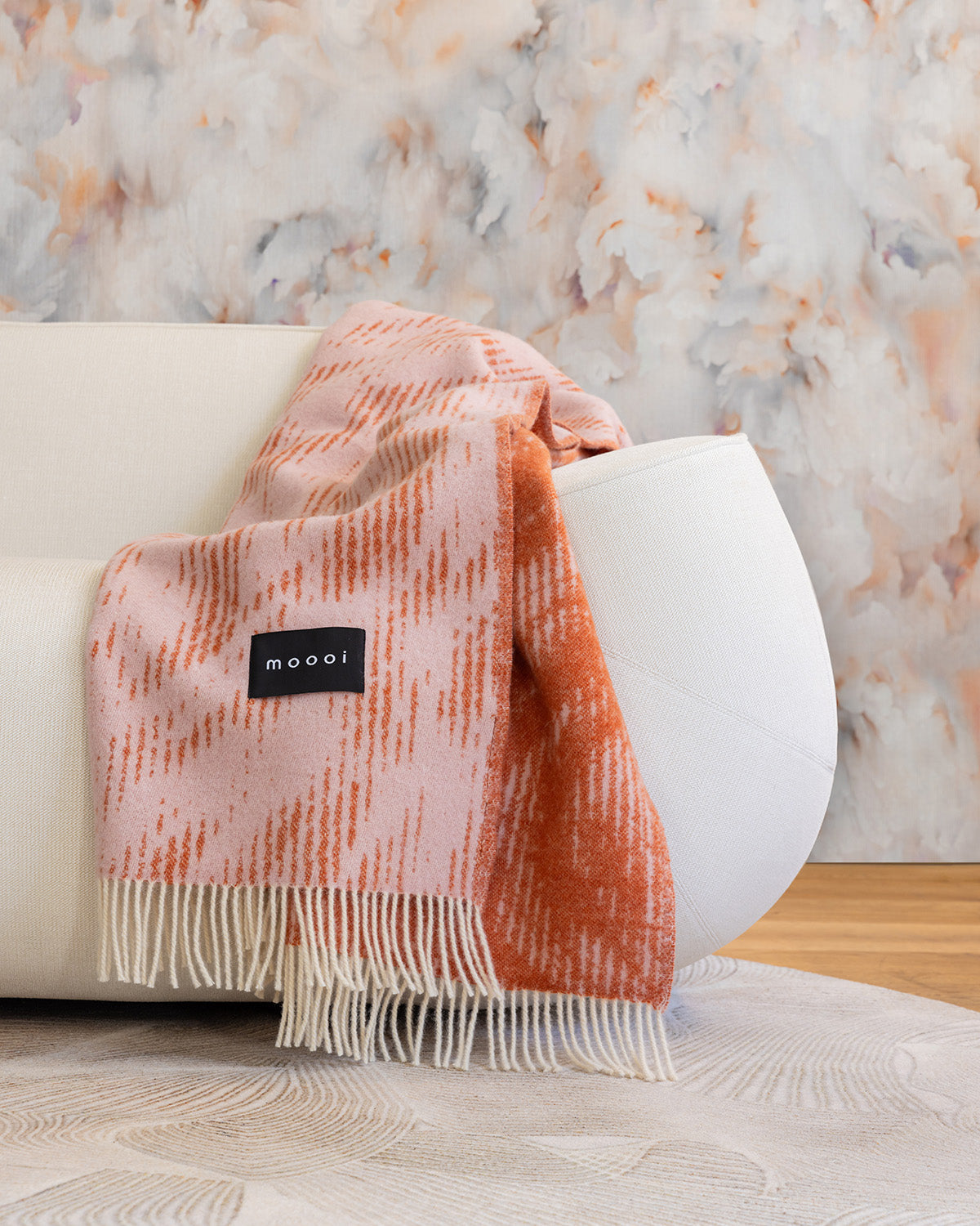 Blanket Moooi Blusing Sloth Pink Rust