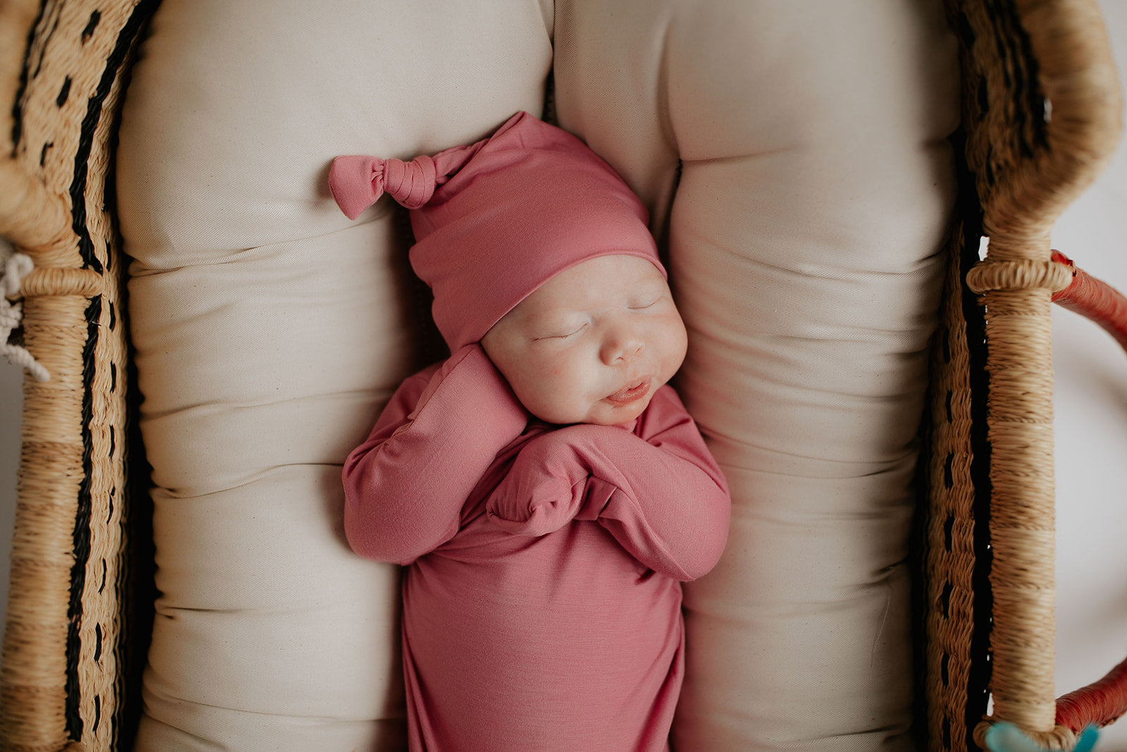 Rose Knotted Newborn Baby Gown