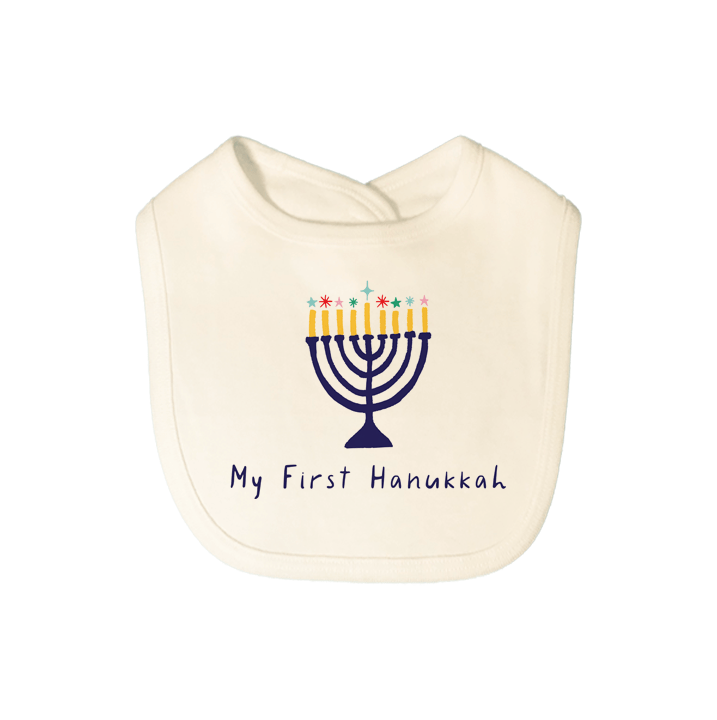 Graphic Bib | My First Hanukkah