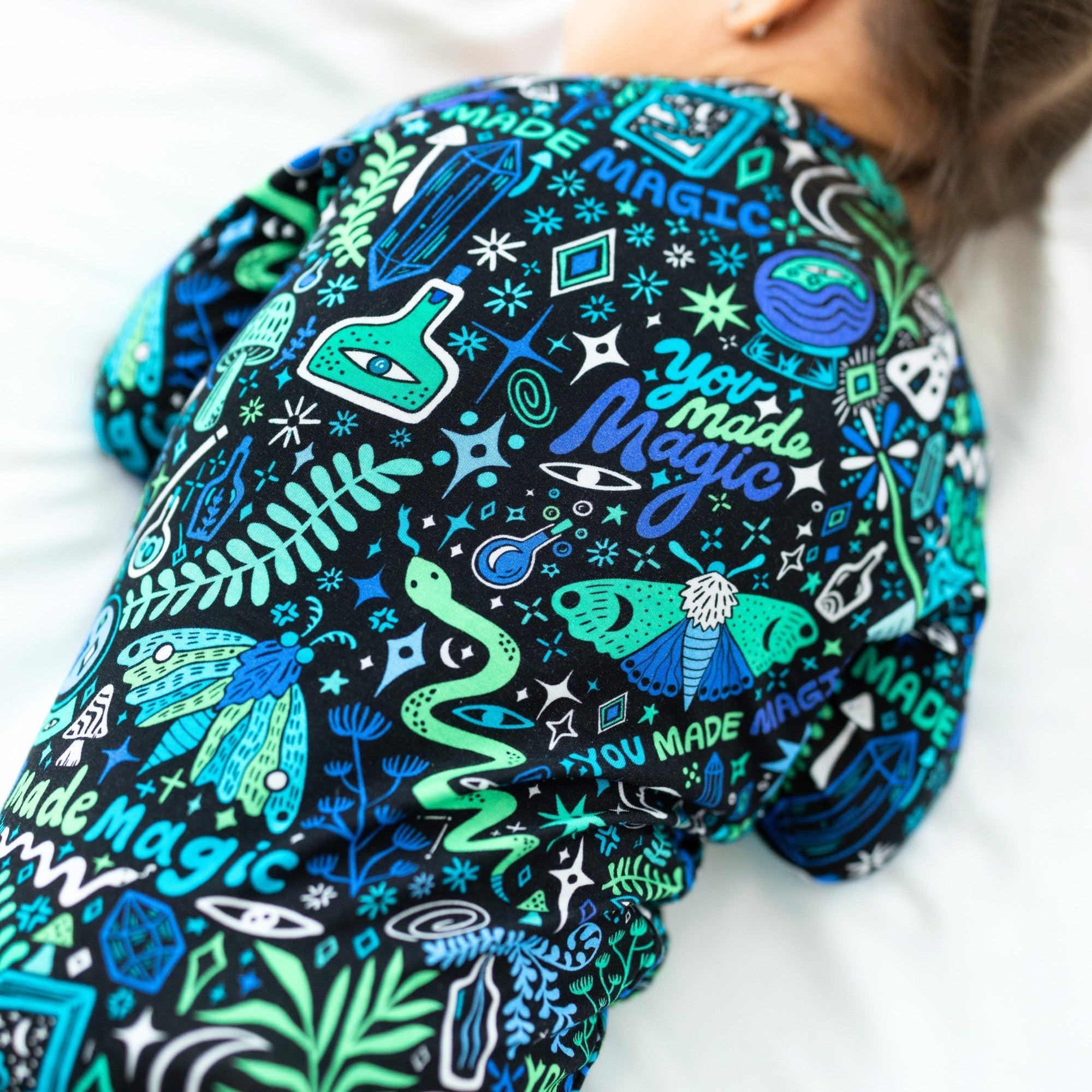 The Second-skin Convertible Romper | Mystic Mama (blue)