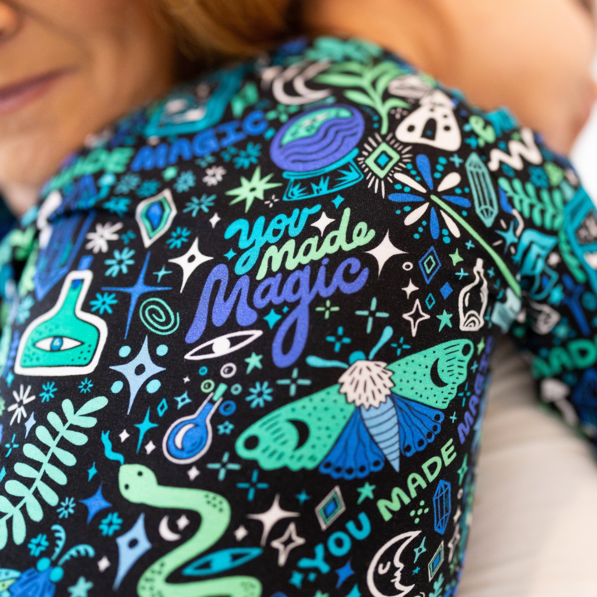 The Second-skin Footie | Mystic Mama (blue)