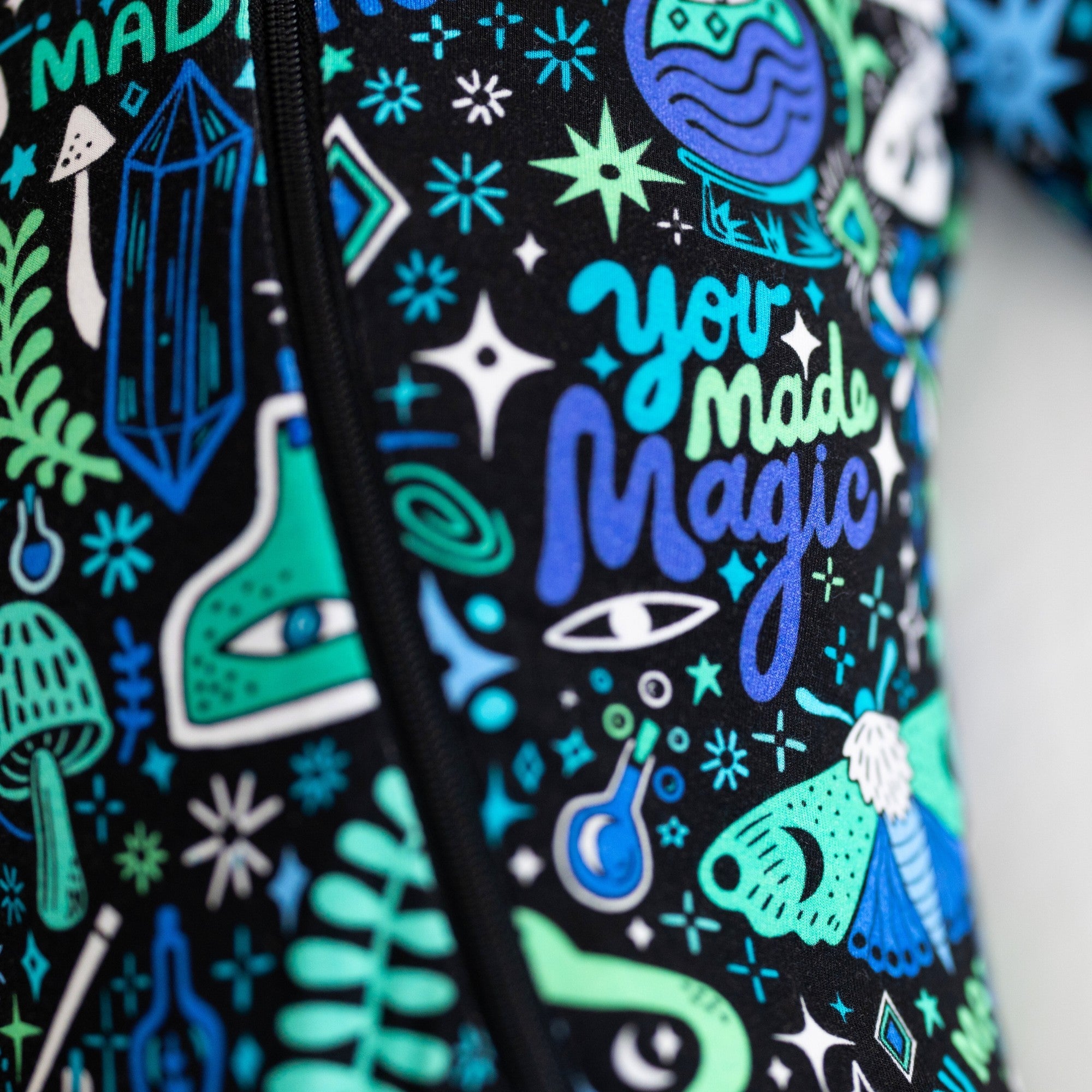 The Second-skin Footie | Mystic Mama (blue)