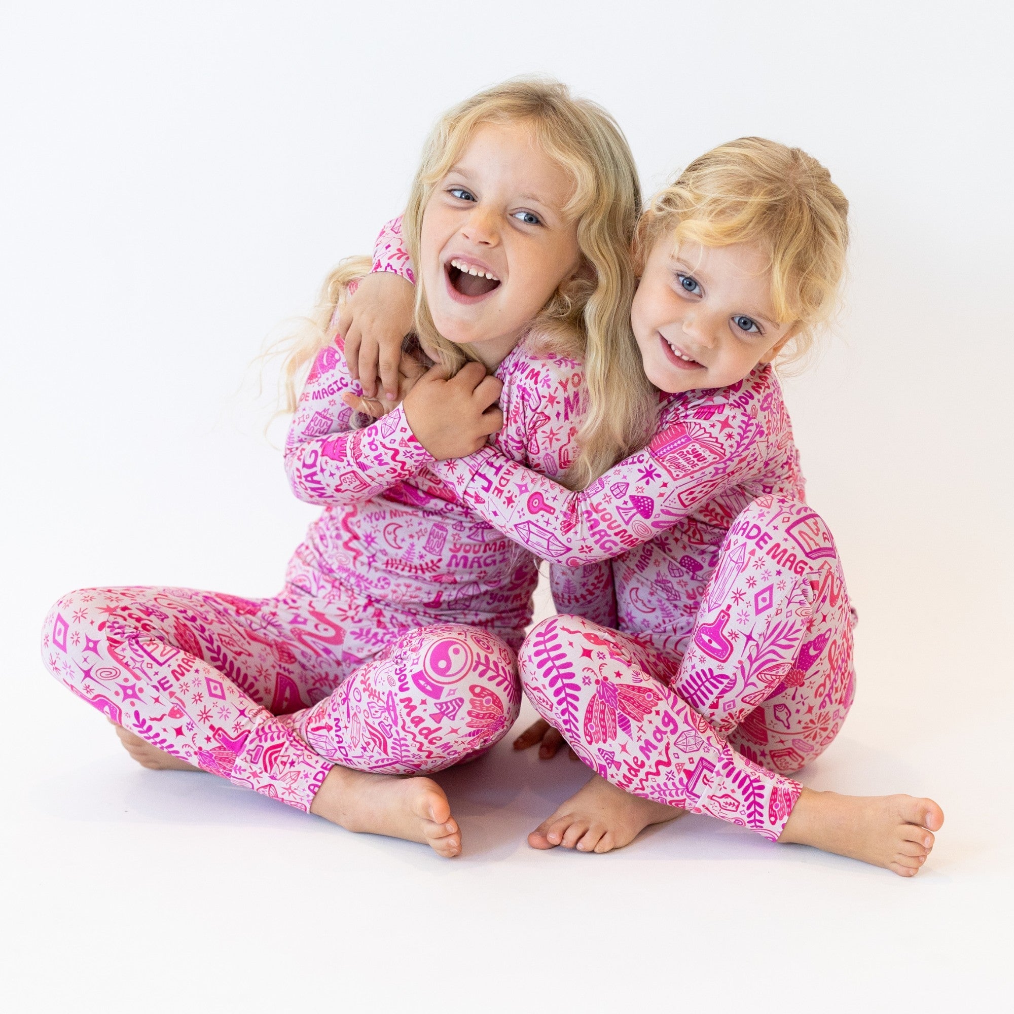 The Second-skin 2-piece Long Sleeve Pajama | Mystic Mama (pink)