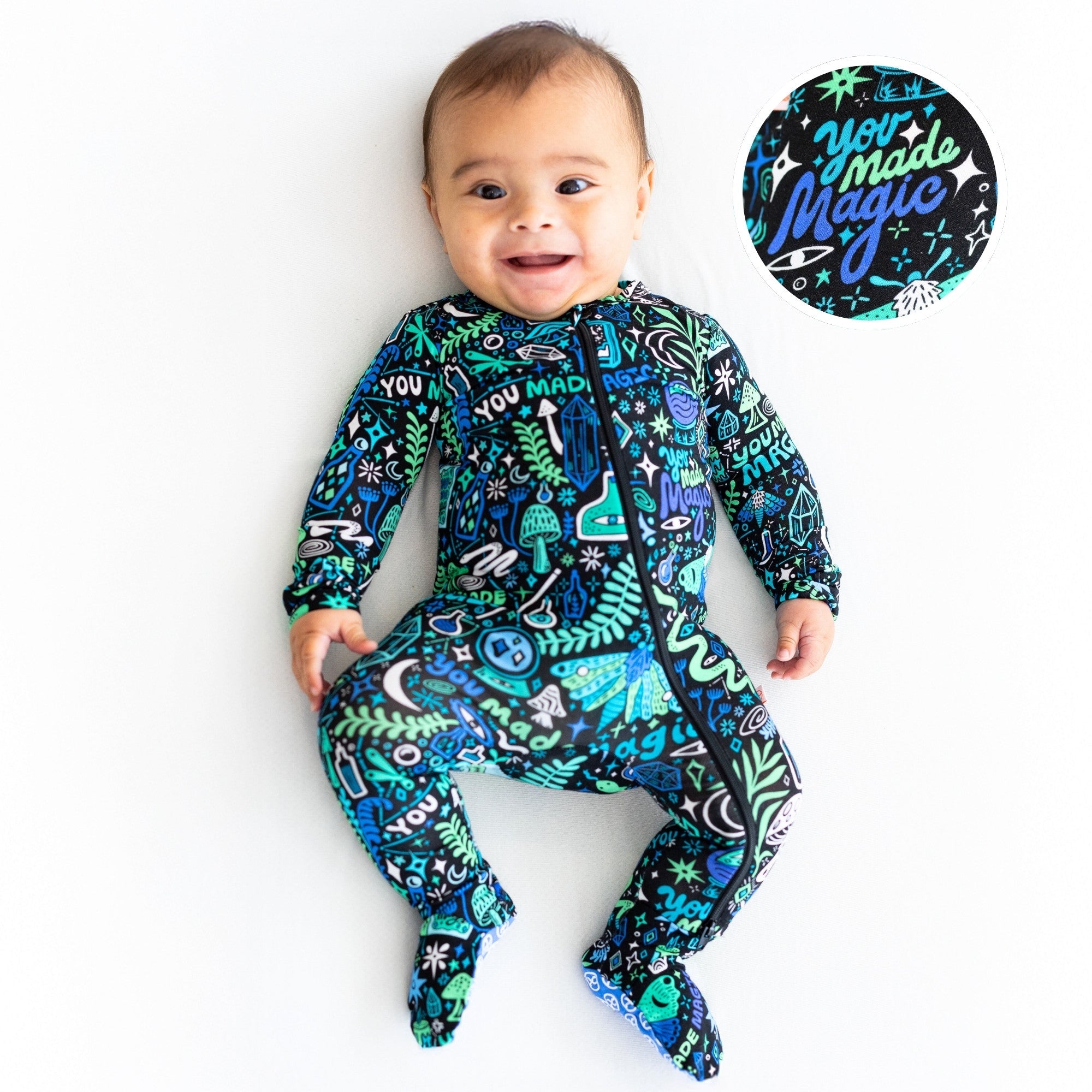 The Second-skin Footie | Mystic Mama (blue)