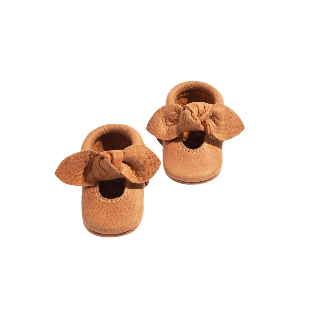 Newborn Zion Knotted Bow Baby Shoe