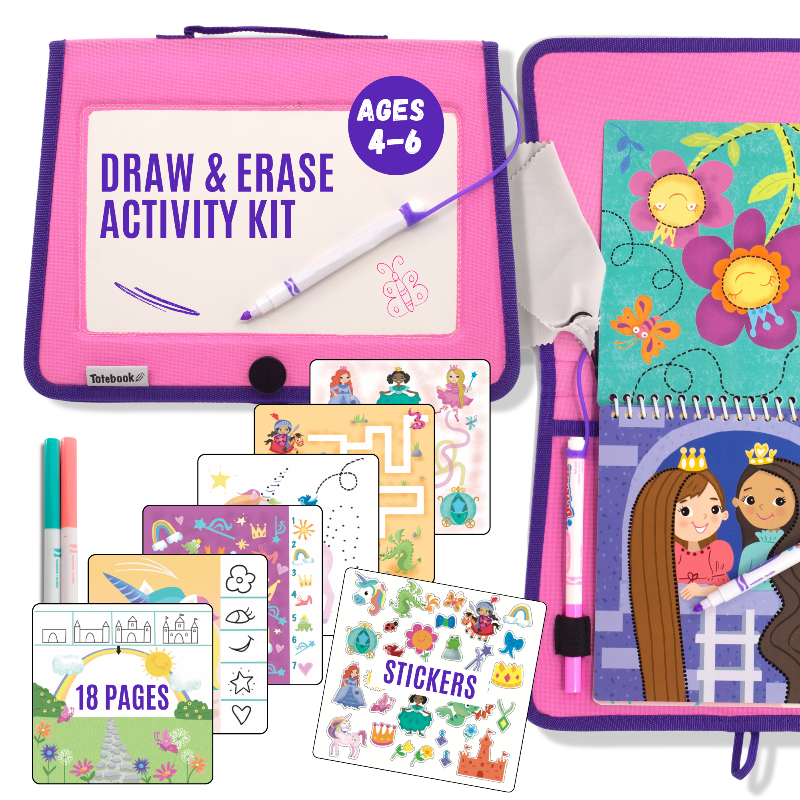 Totebook Kids Dry Erase Travel Activity Book