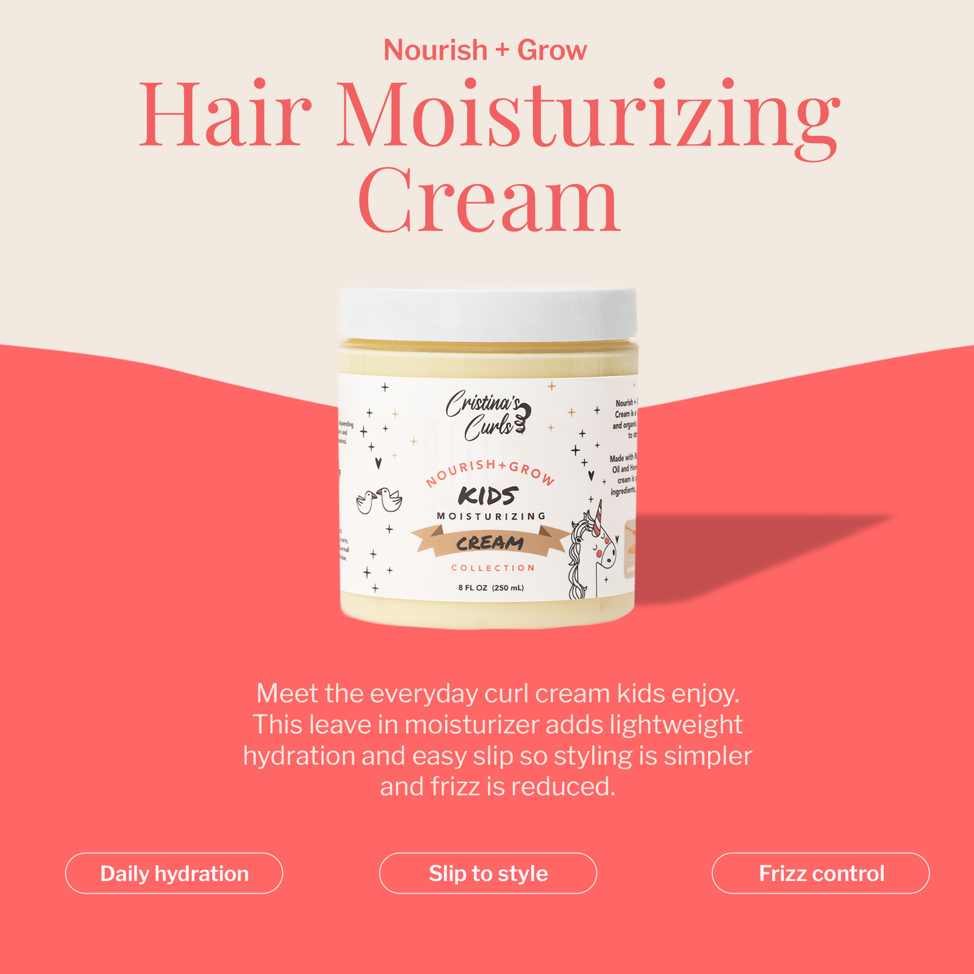 Hair Moisturizing Cream - 8 Oz.