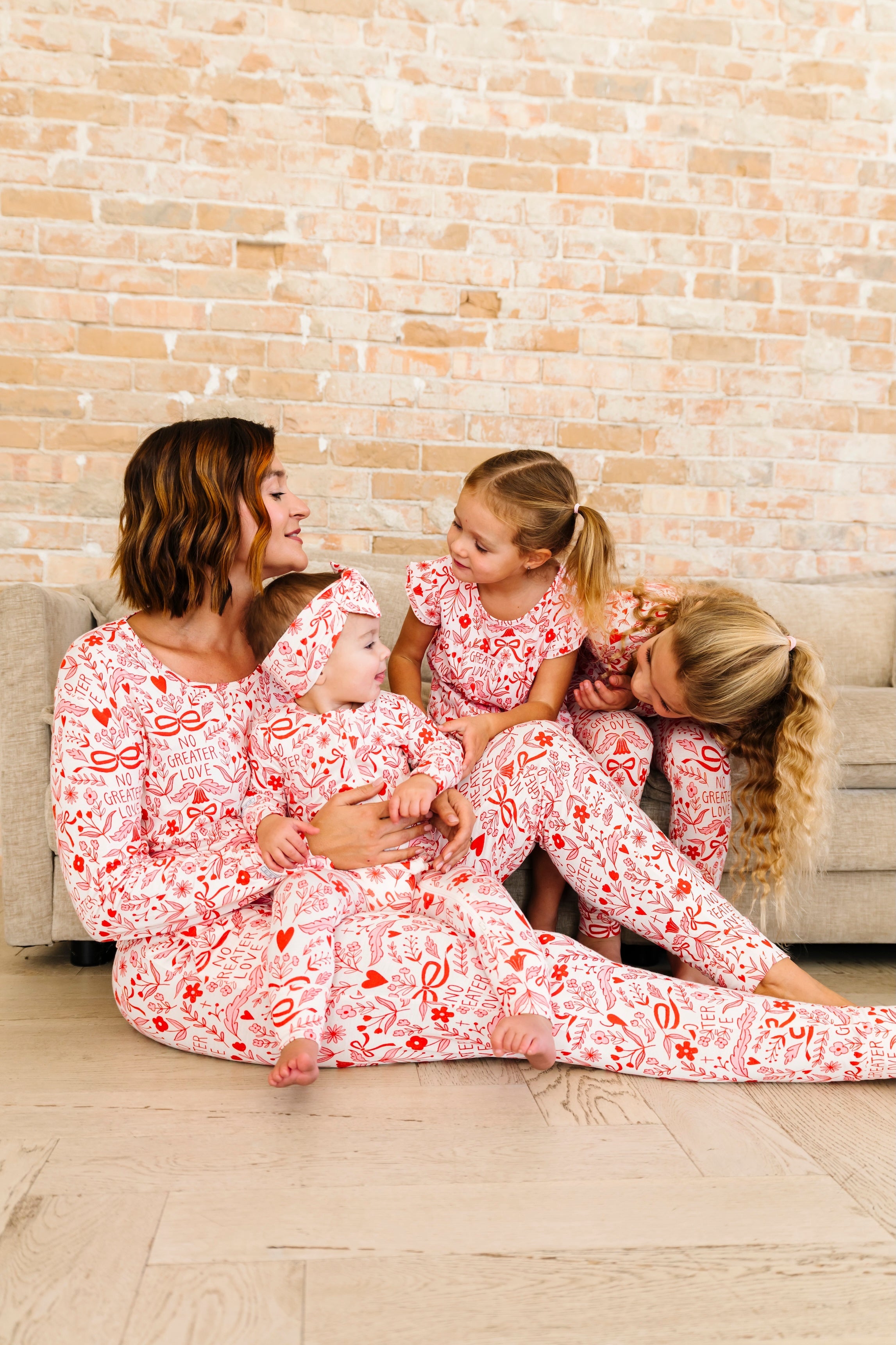 No Greater Love Pink Women's Pj Jogger Set Bamboo