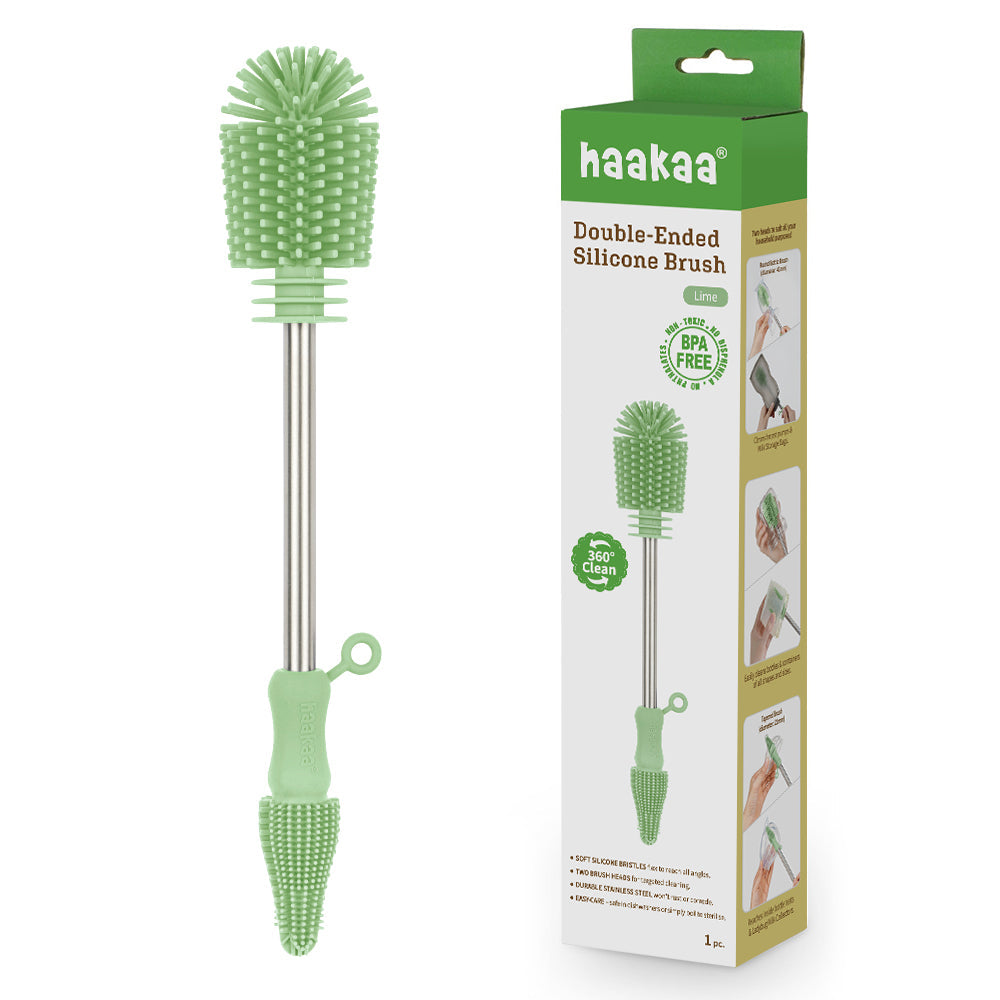 Haakaa Double-ended Silicone Brush 1 Pk