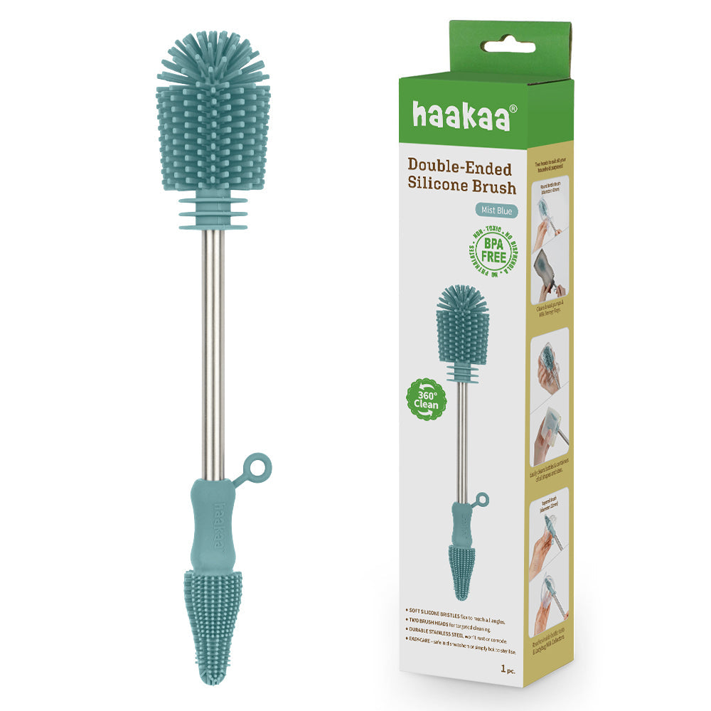 Haakaa Double-ended Silicone Brush 1 Pk