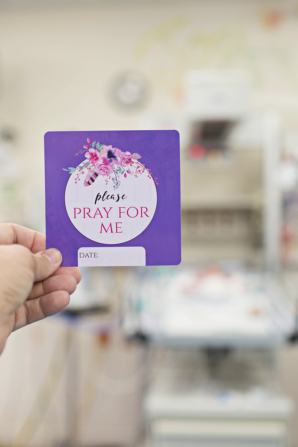 Girl Plastic Nicu Milestone Cards W/ Marker