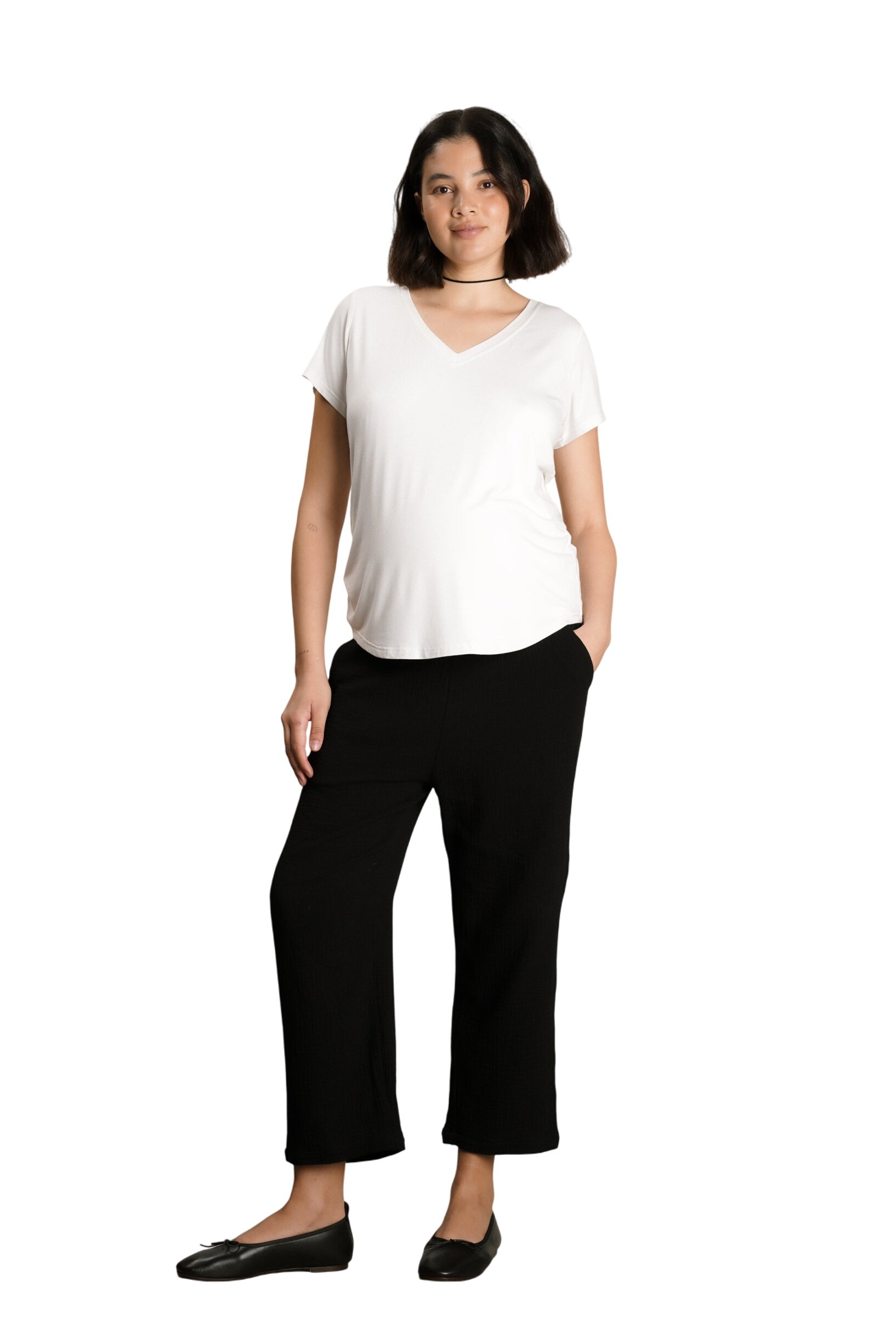 Remy Smocked Cotton Pants