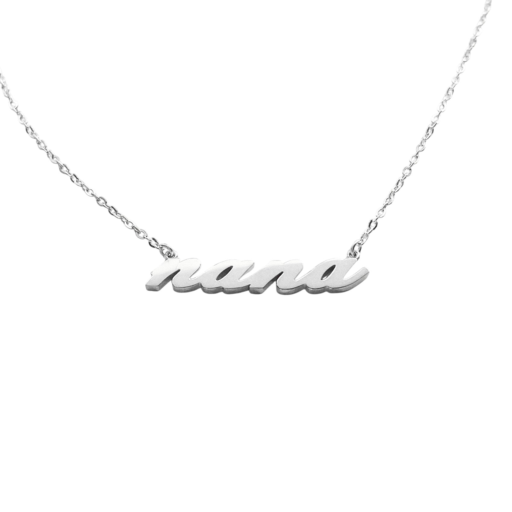 Nana Script Necklace
