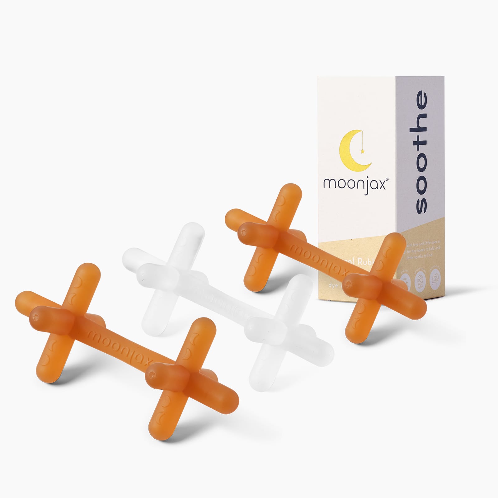 3-pack Mix & Match Patented Moonjax®best Baby Teether