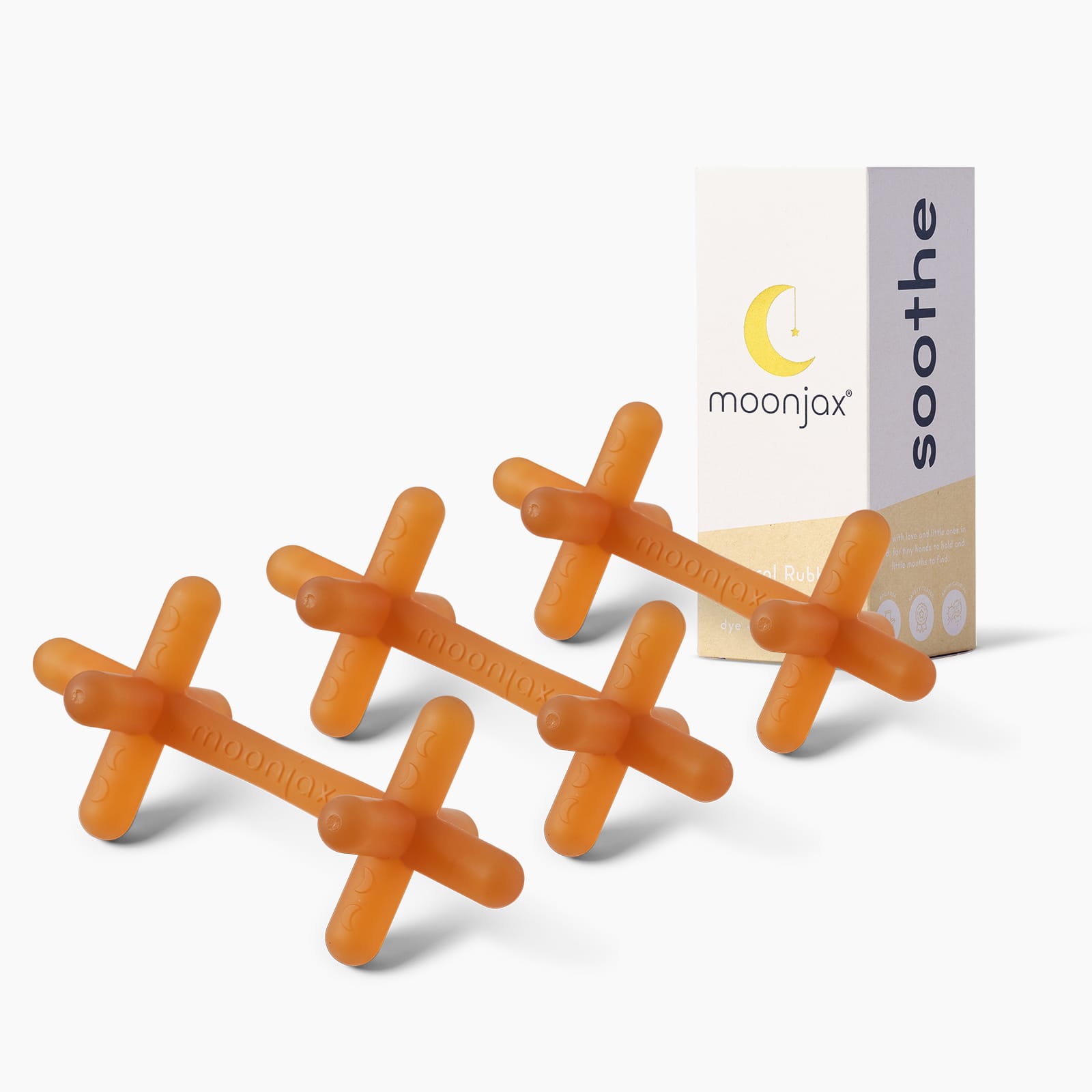 3-pack Mix & Match Patented Moonjax®best Baby Teether