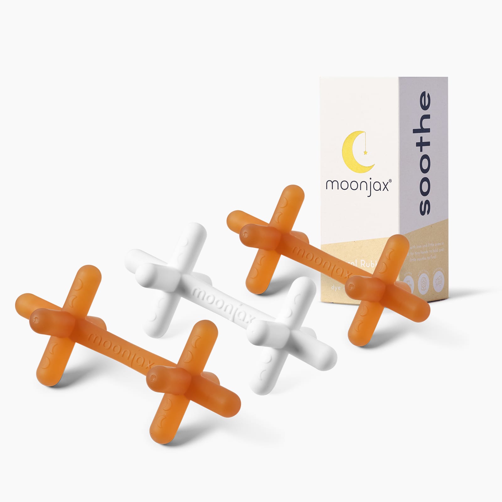 3-pack Mix & Match Patented Moonjax®best Baby Teether