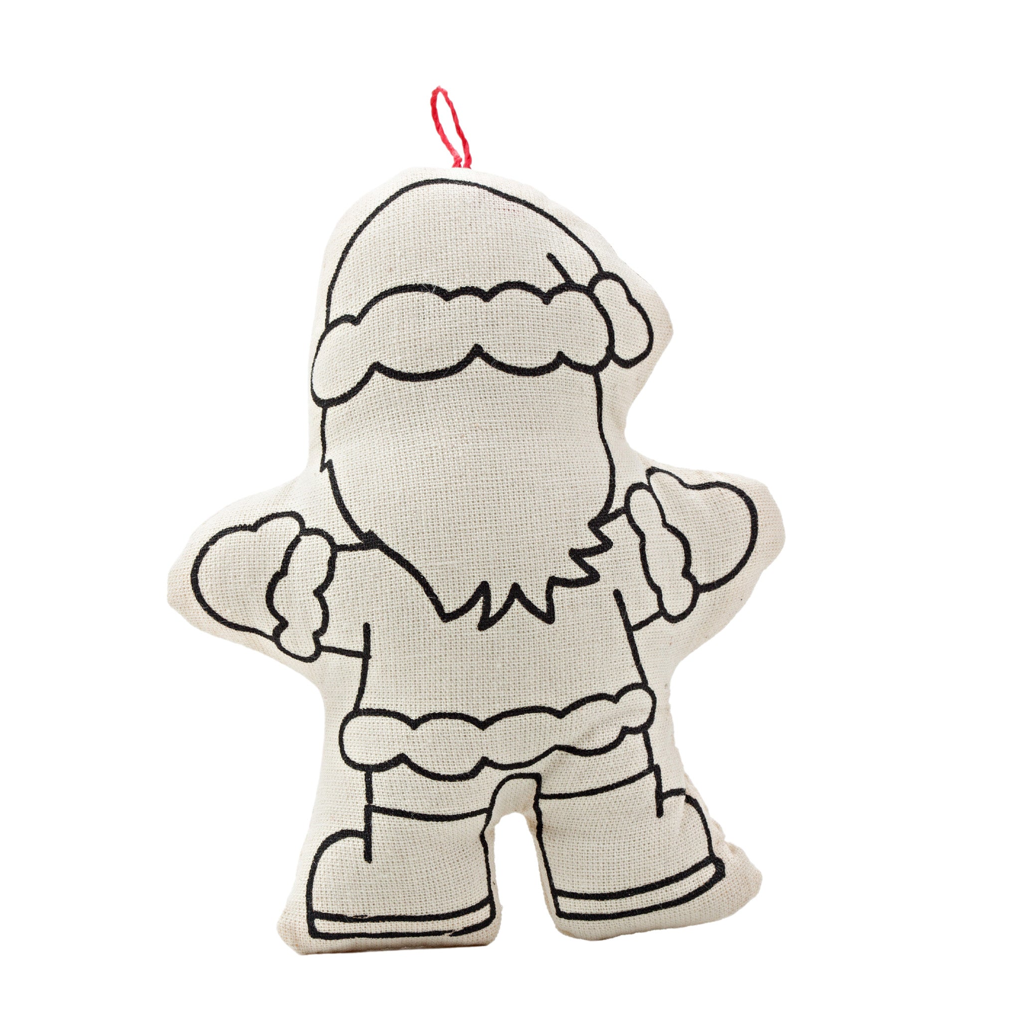 Ornaments For Coloring - Santa Klaus And Tree