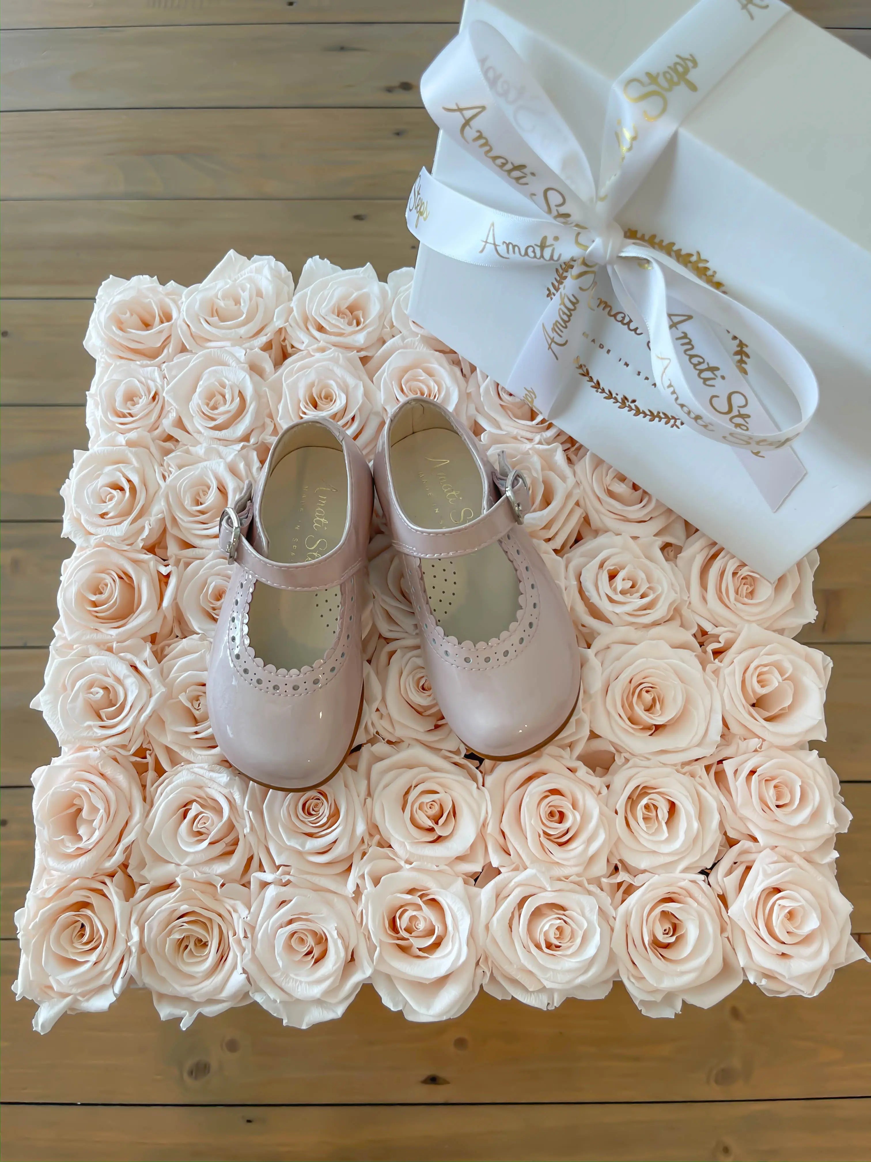 Natalie- Light Pink Patent Leather Mary Jane Shoes