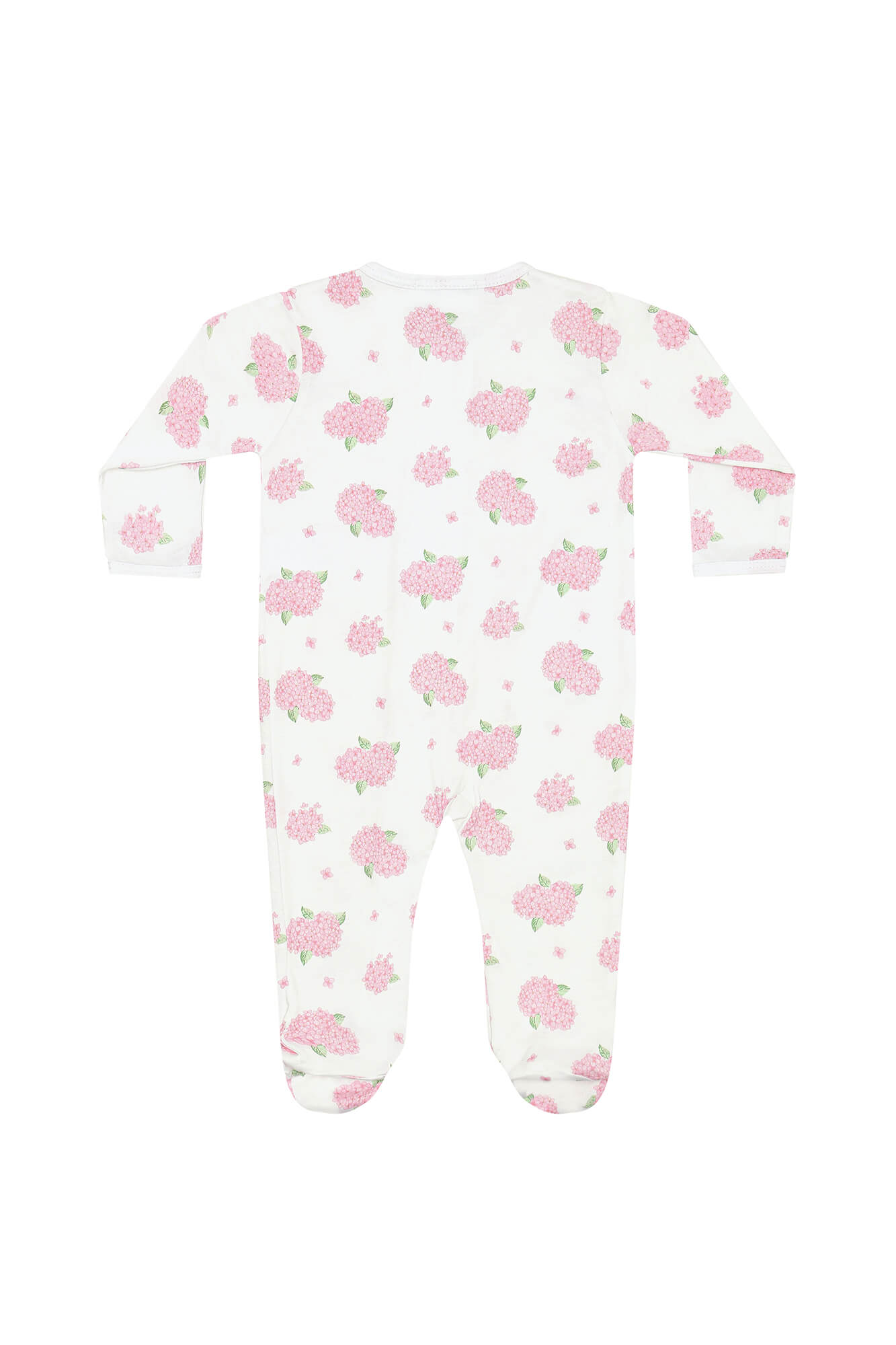 Hydrangeas Zipper Footie