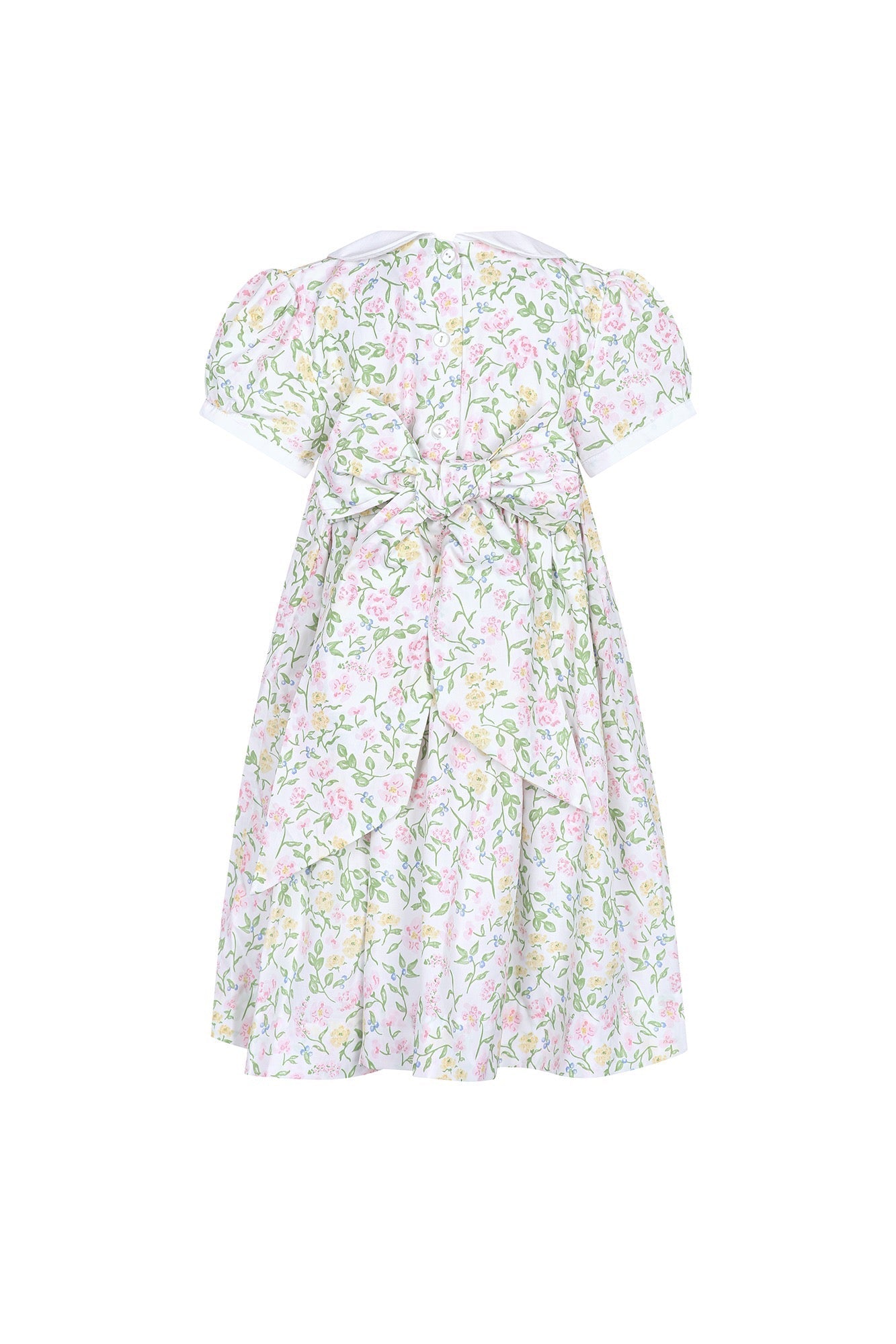 Berry Wildflowers Woven Smocked Dress