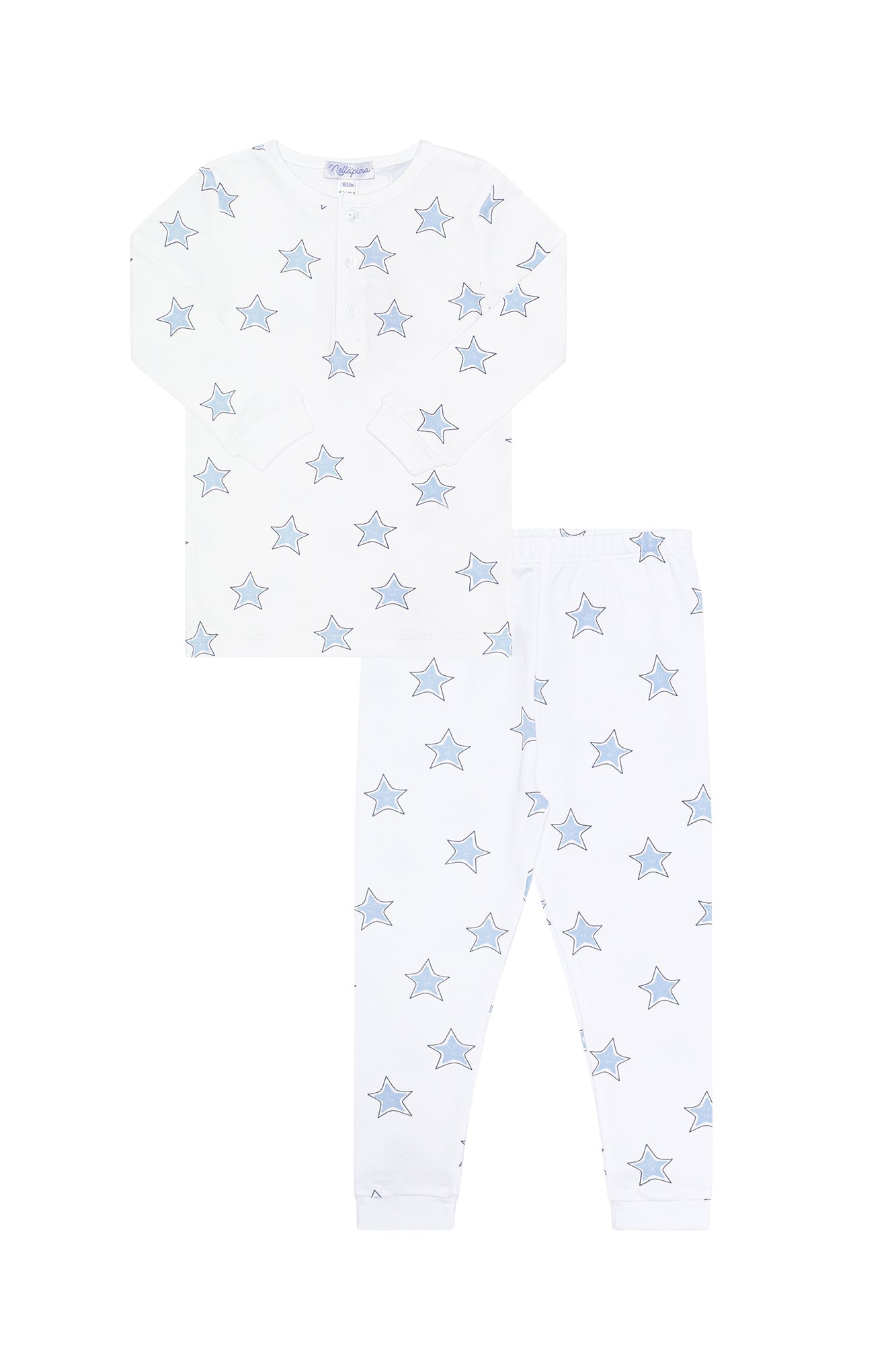 Blue Stars Print Pajama