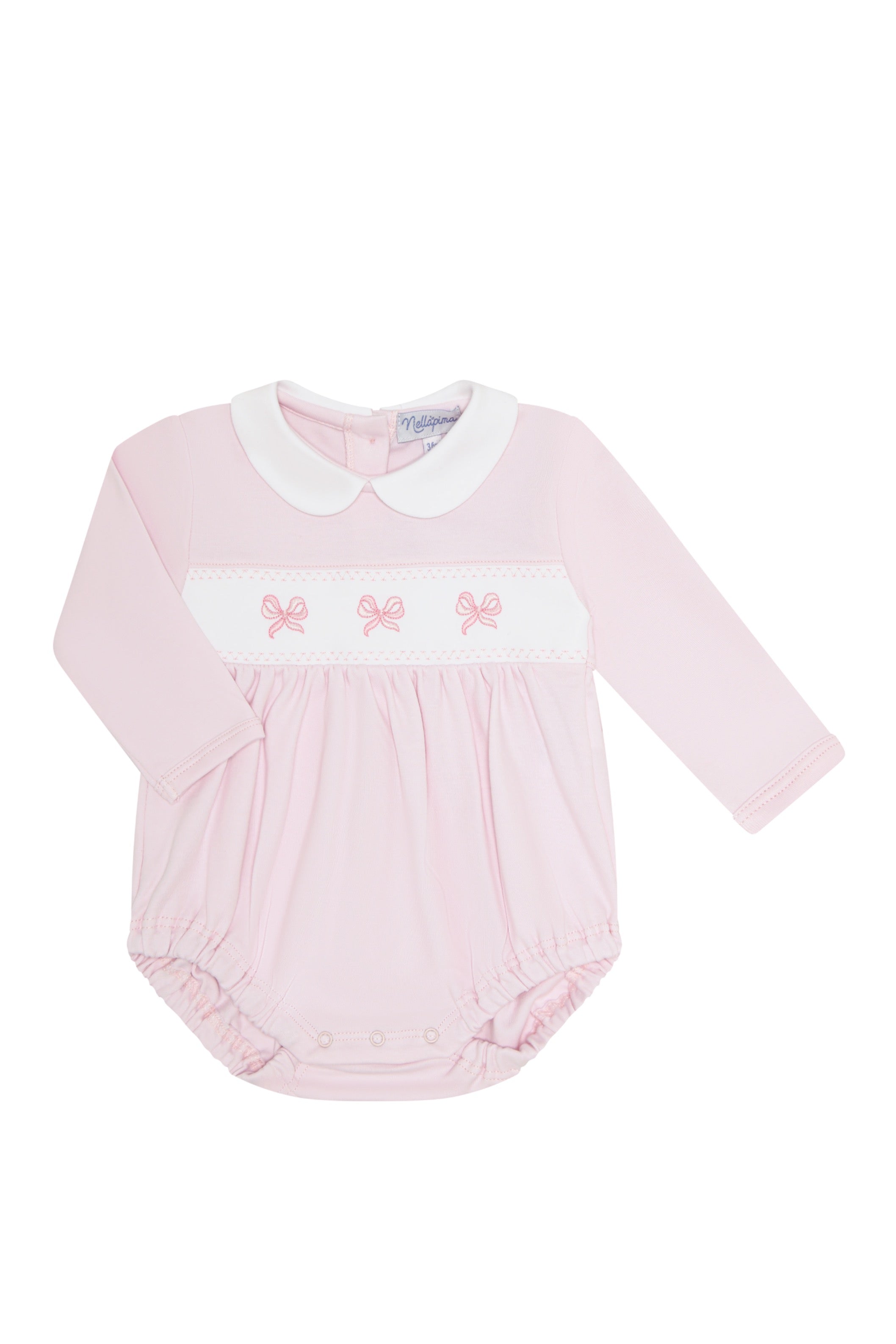 Charming Bows Embroidery Bubble Ls