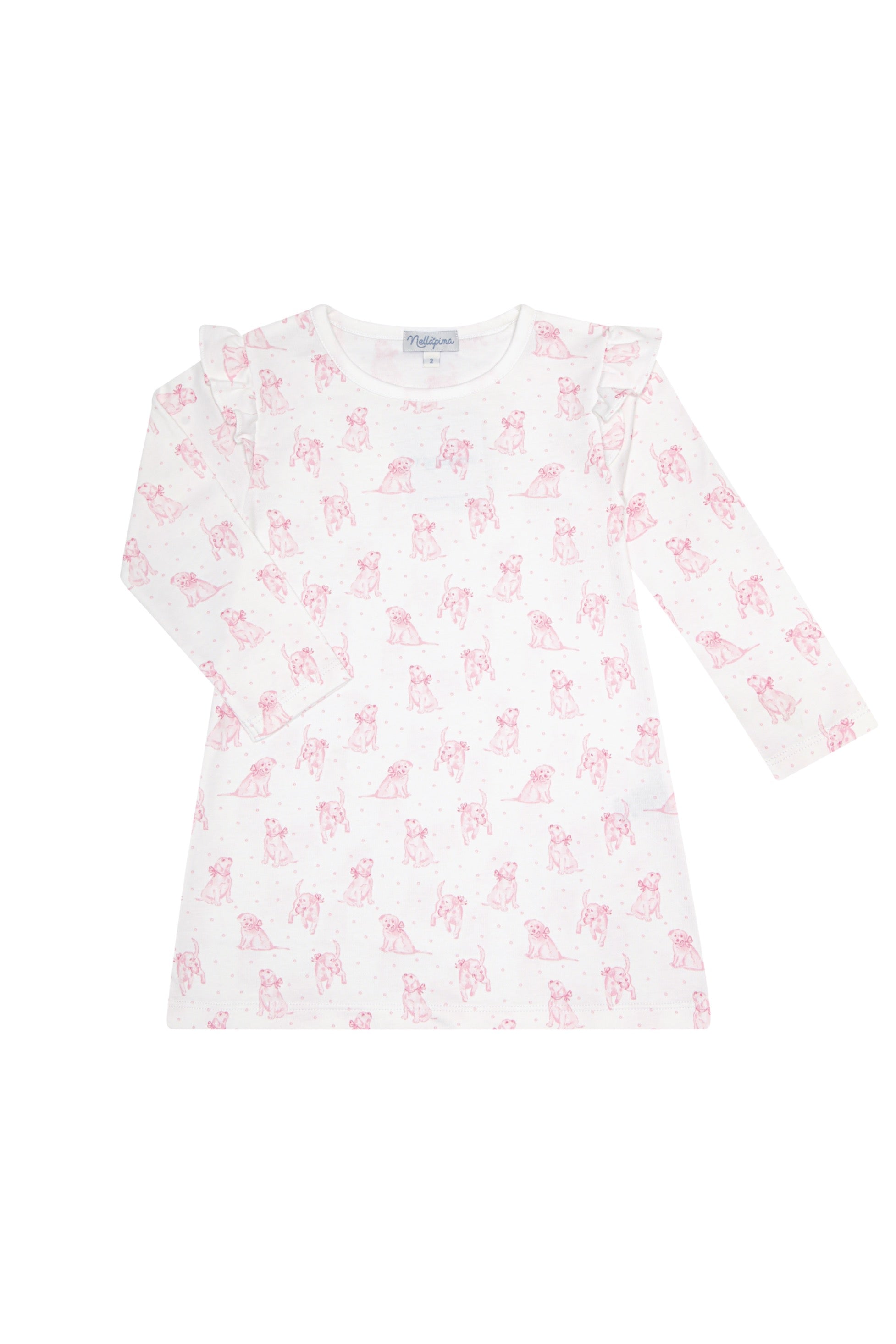 Pink Puppy Love Print Playtime Dress