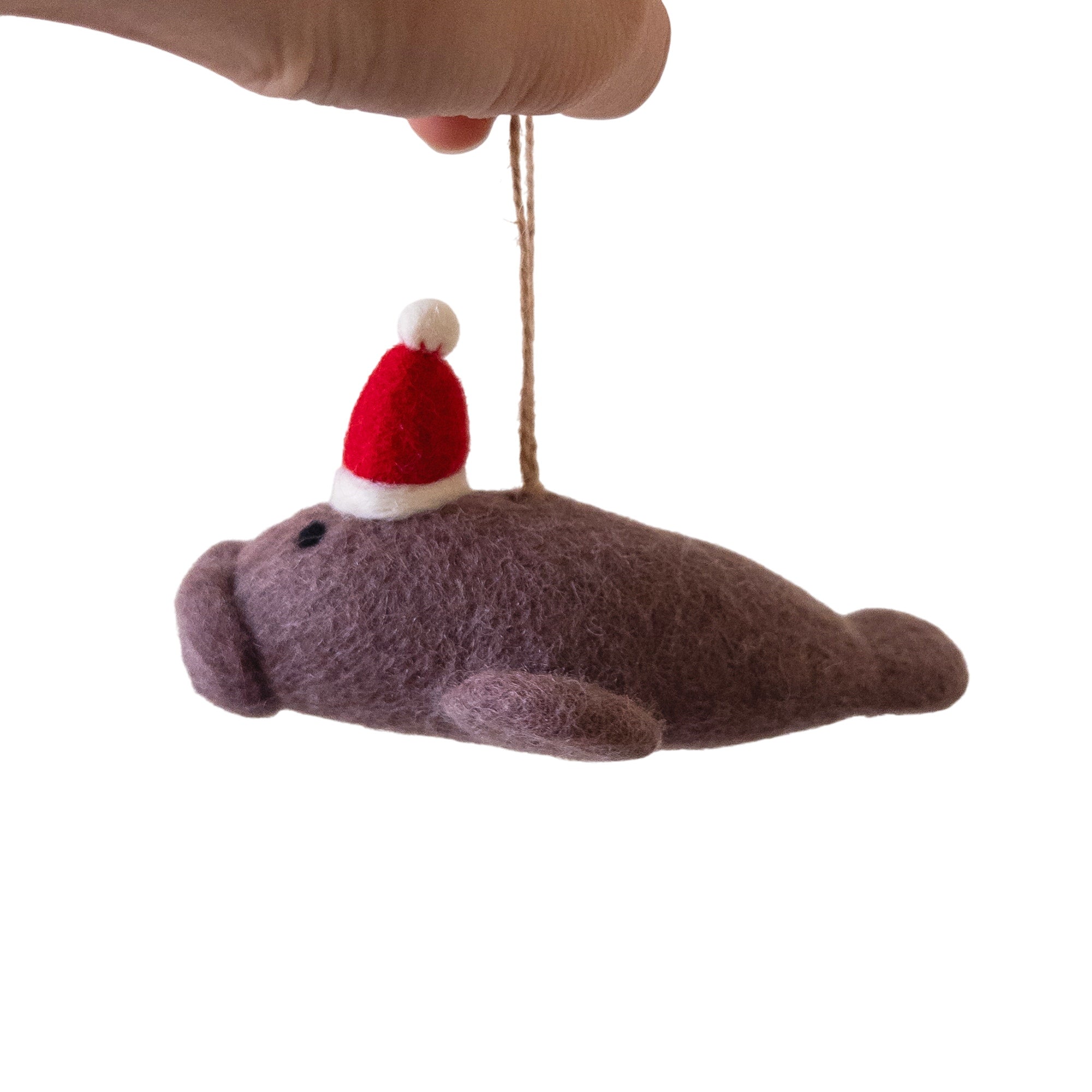 Felt Ornament - Manatee
