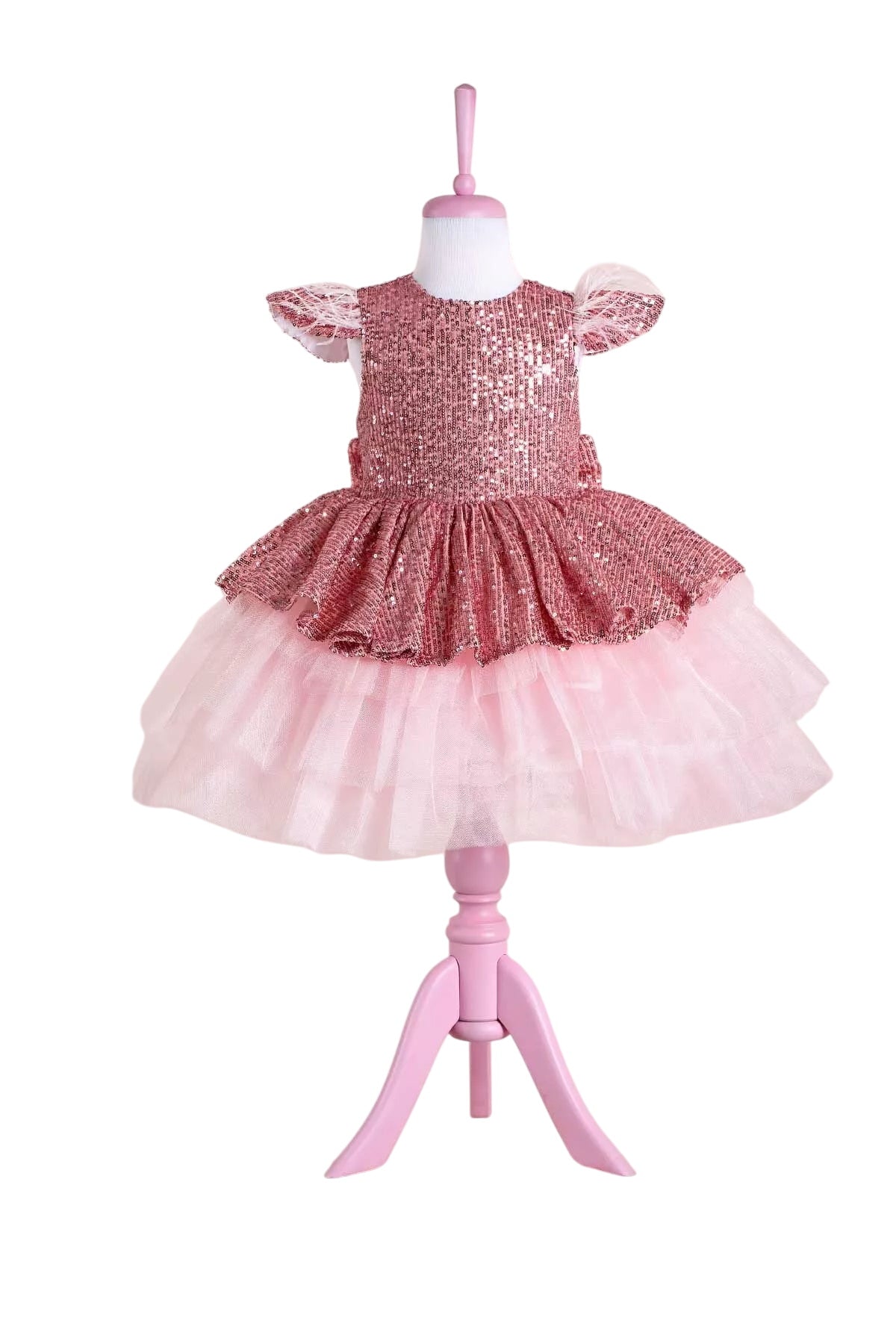 Nicole Pink Party Dress