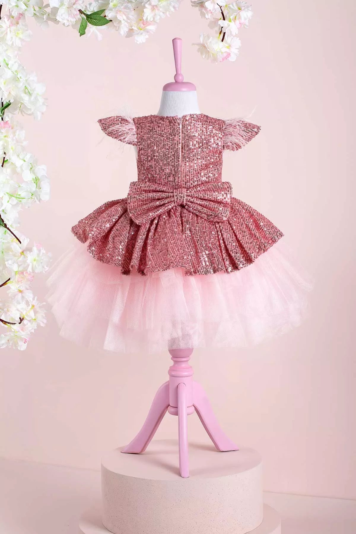 Nicole Pink Party Dress